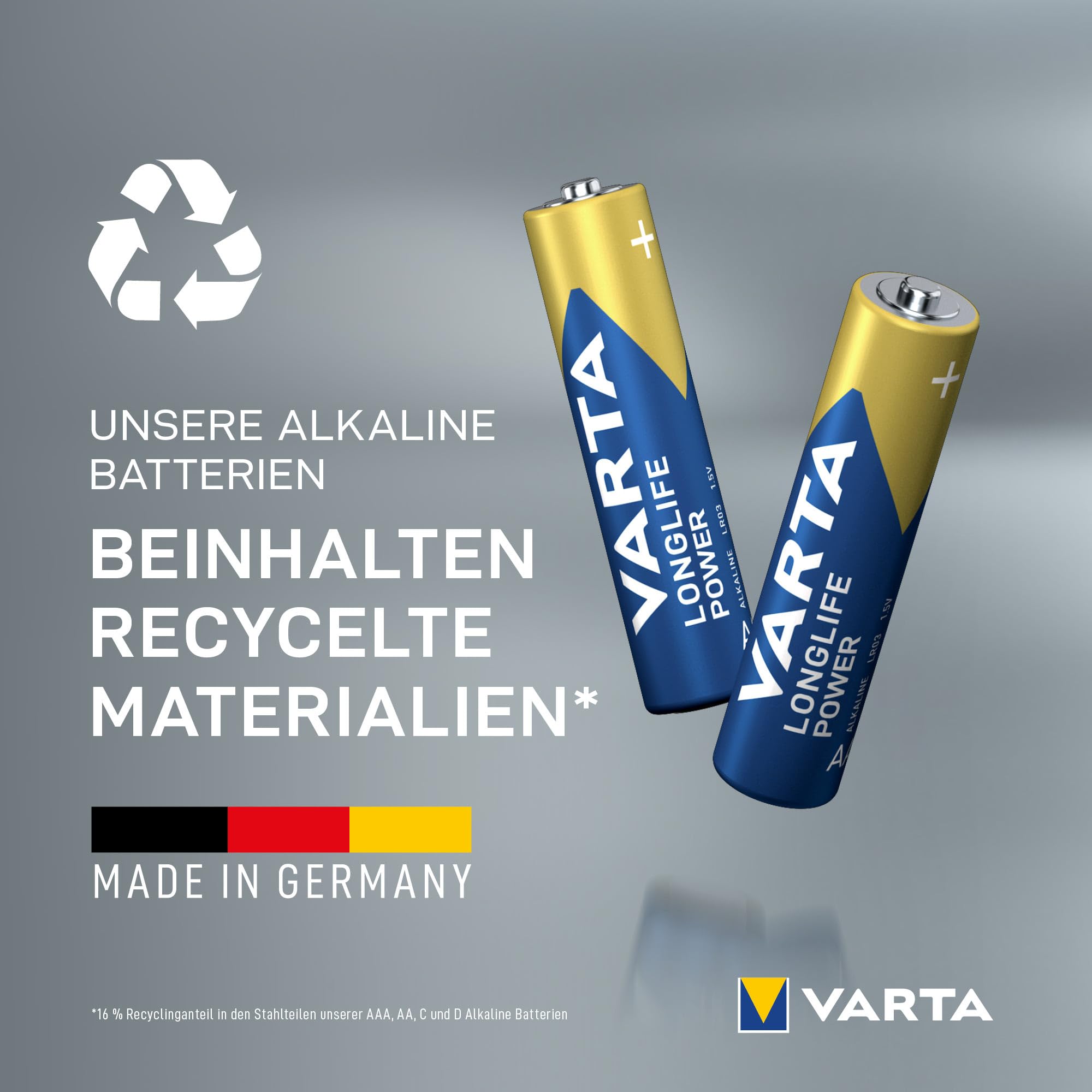VARTA LONGLIFE Power AAA, 10er Blister Batterie