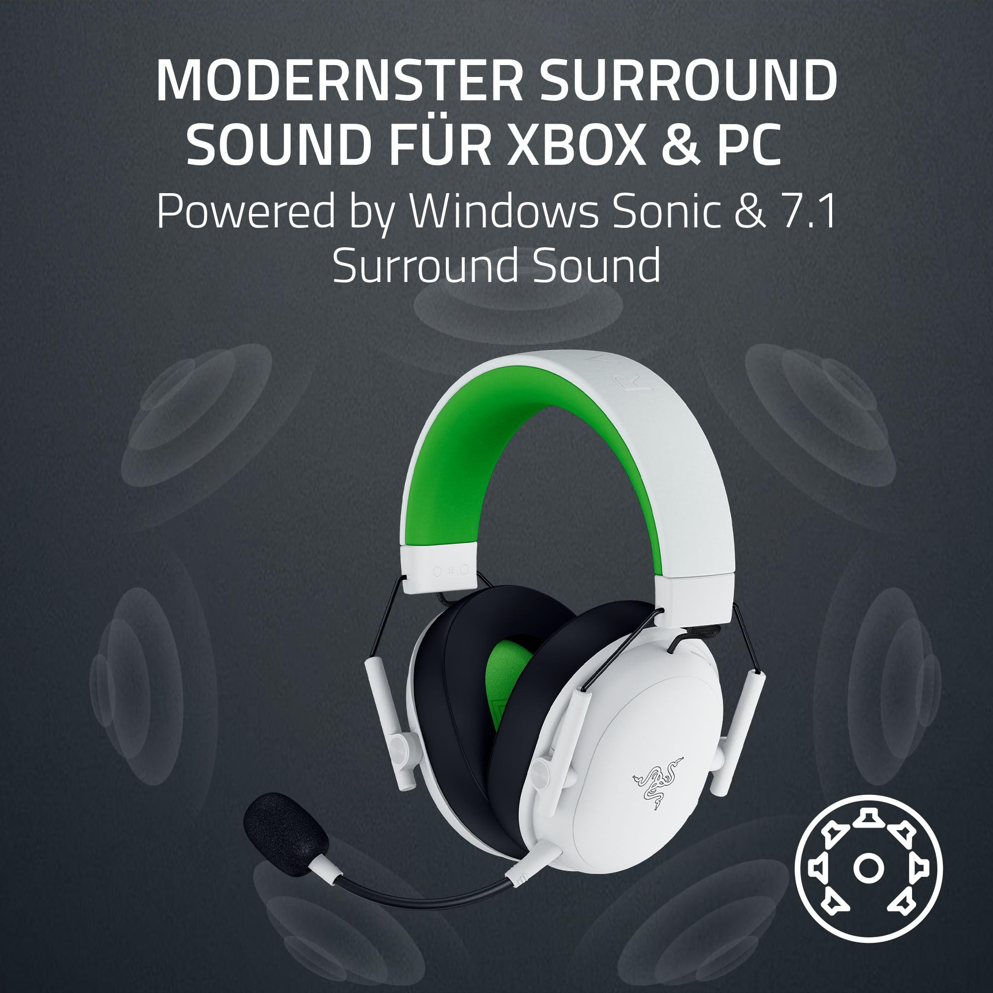 Razer BlackShark V3 X HyperSpeed Xbox - Kabelloses E-Sport Gaming Headset