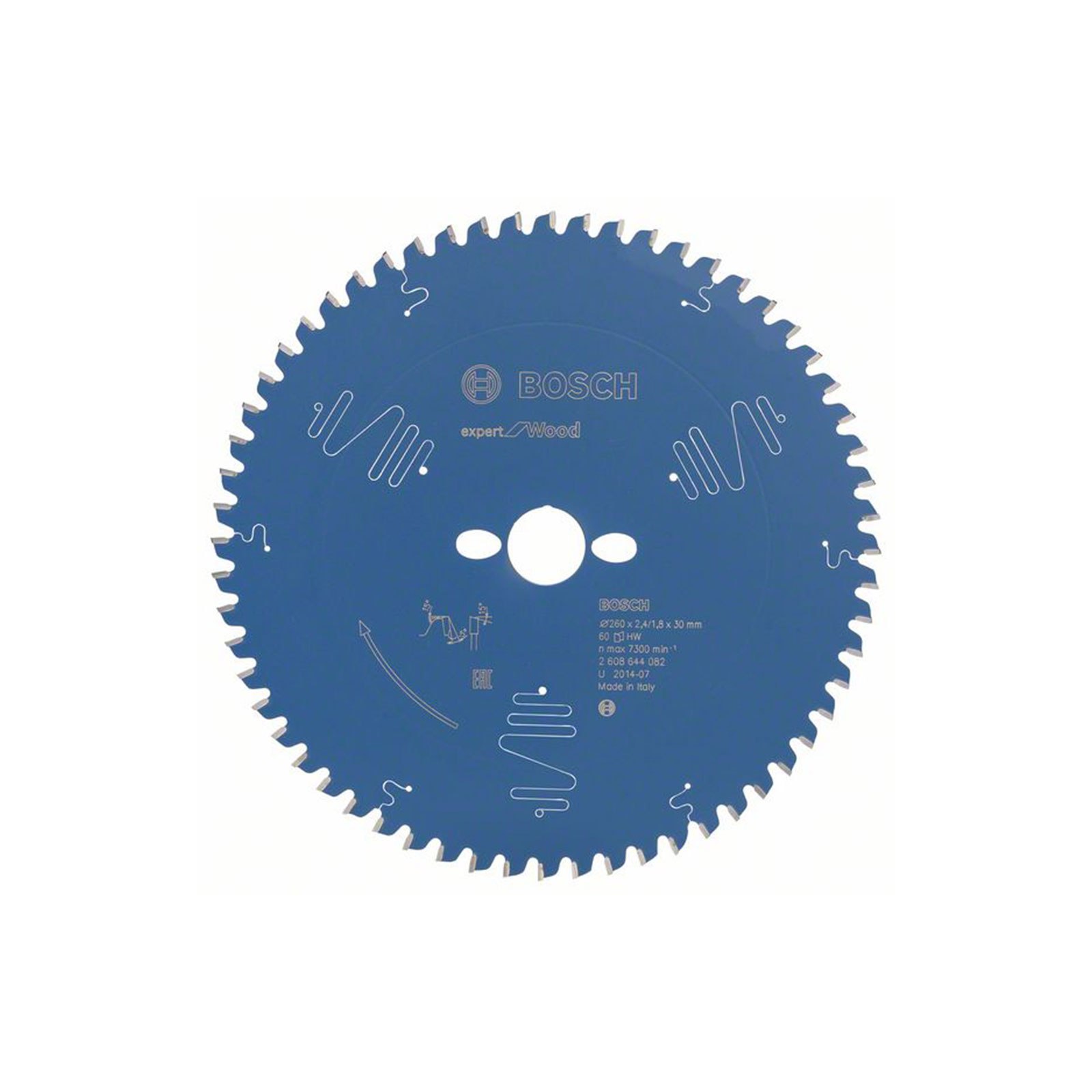 Bosch Professional Kreissaegeblatt Expert for Wood, 260 x 30 x 2,4 mm, 60