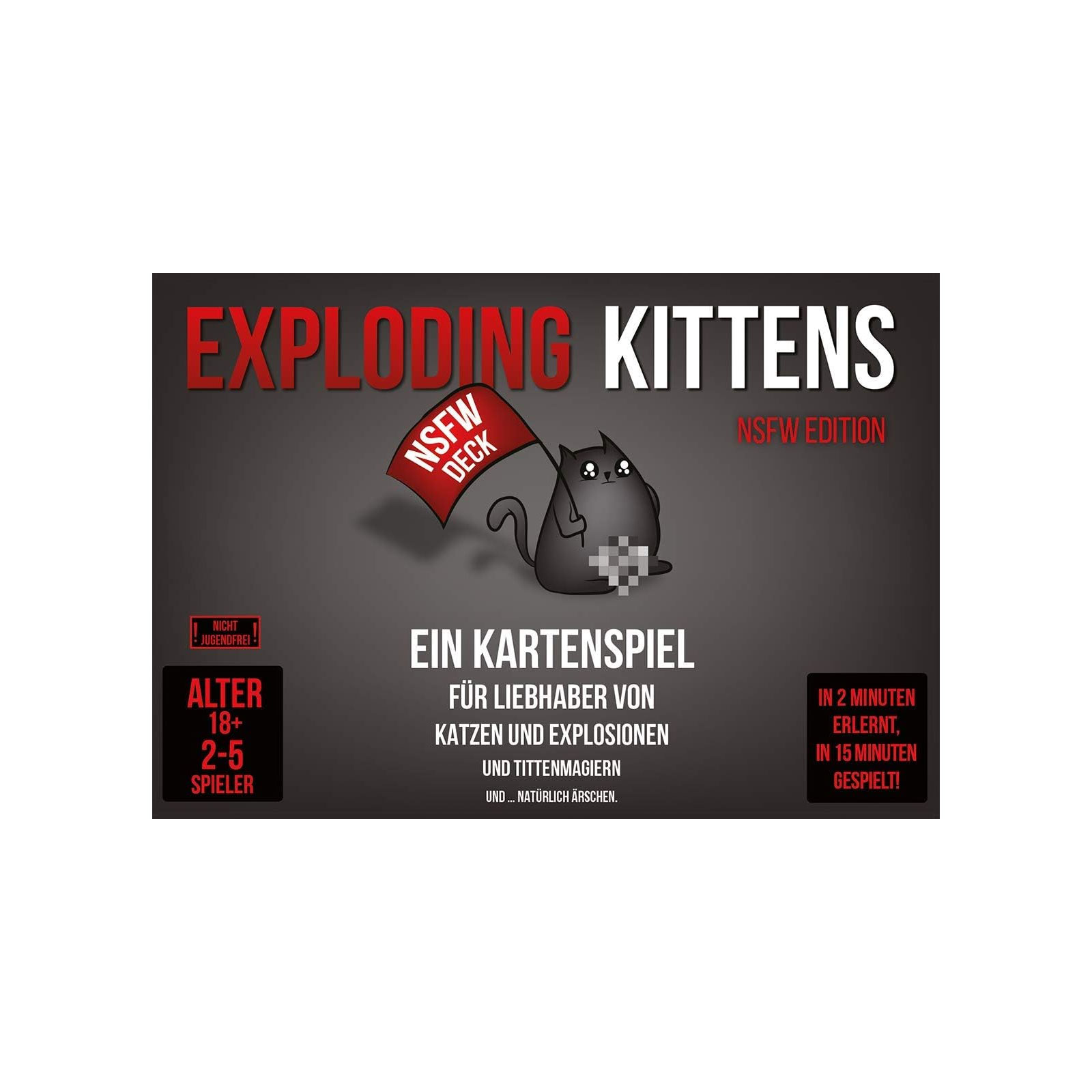 Asmodee Exploding Kittens NSFW Edition Kartenspiel (ab 18 Jahre)