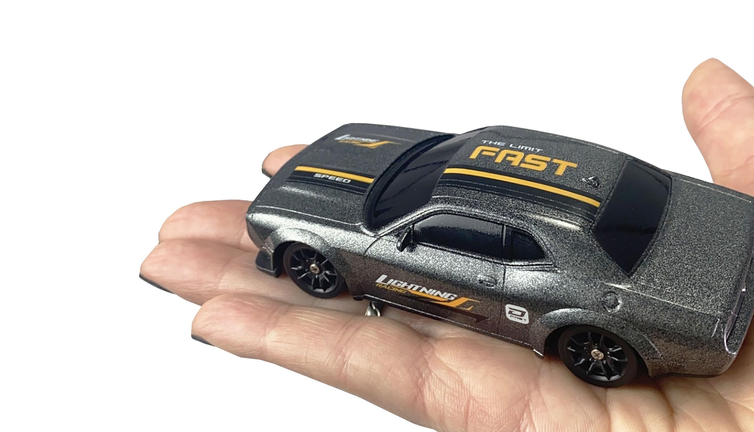 Ferngesteuertes Drift Sport Muscle Car mit Gyro Metallchassis 1:43 RTR