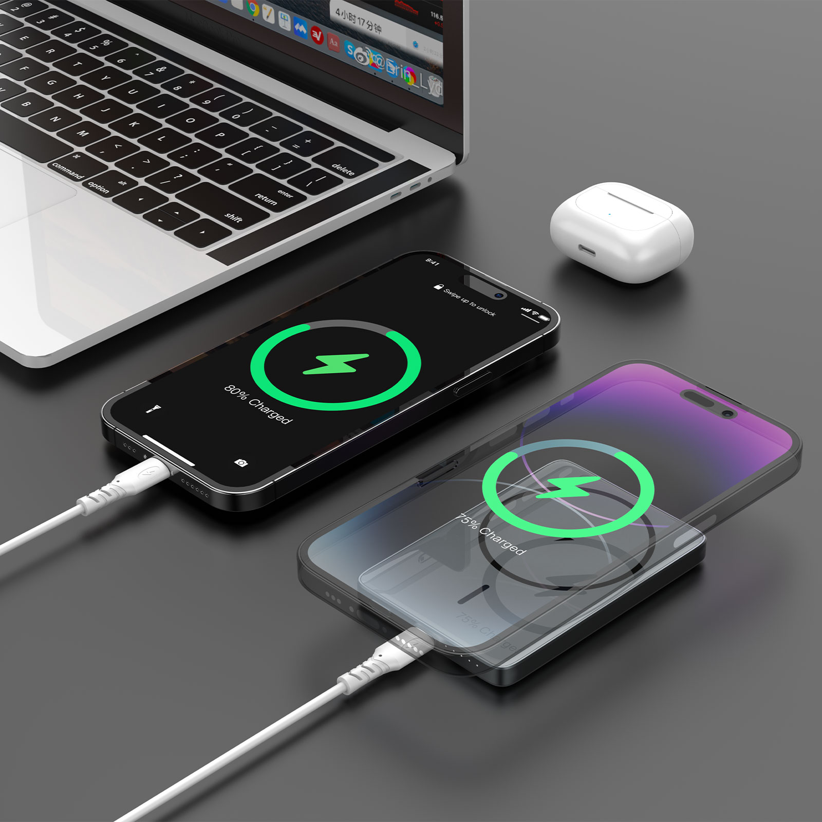 felixx Ultraflach Magnet Slim 20W PD Powerbank (5000 mAh)