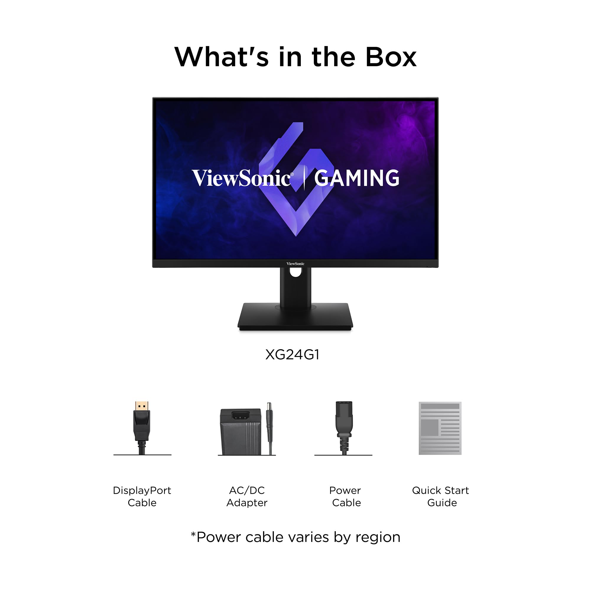 ViewSonic XG24G1 Gaming Monitor 180 Hz, 24 Zoll
