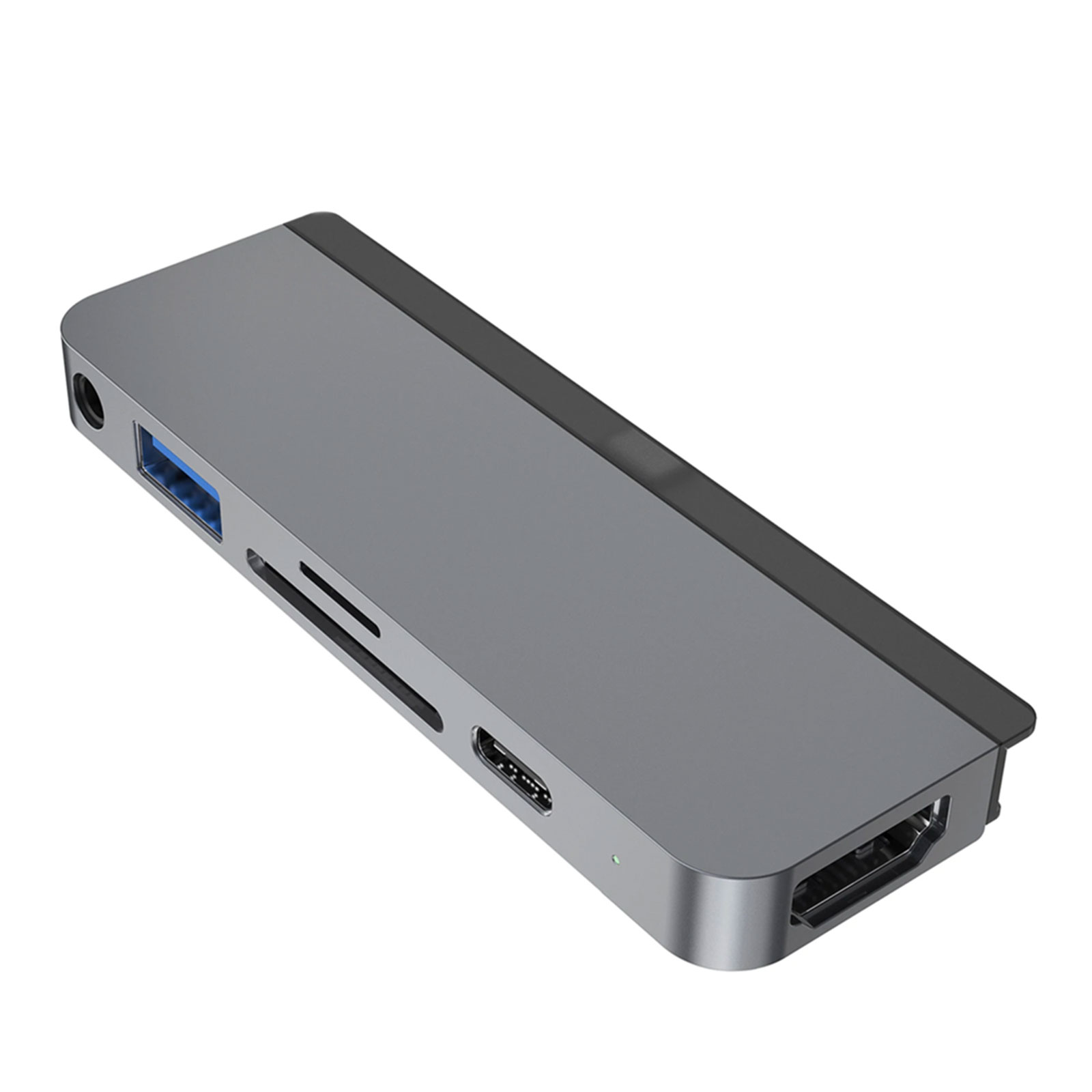 Hyper 6-in-1 iPad Pro USB-C Hub grau (HDMI, Mini DisplayPort, RJ-45, USB 3.2 Gen 1 (3.1 Gen 1) Type-A, USB 3.2 Gen 1 (3.1 Gen 1) Type-C, VGA)