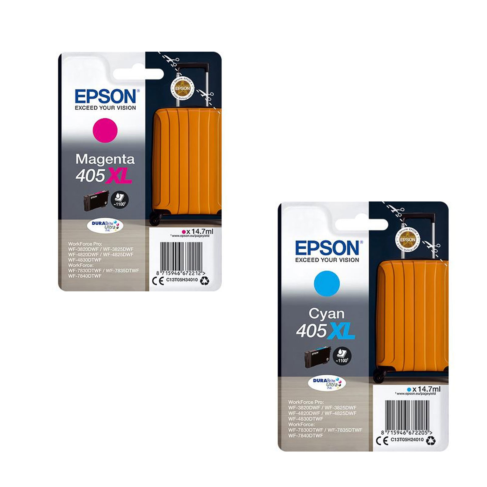 Epson 405XL Koffer cyan Druckerpatrone