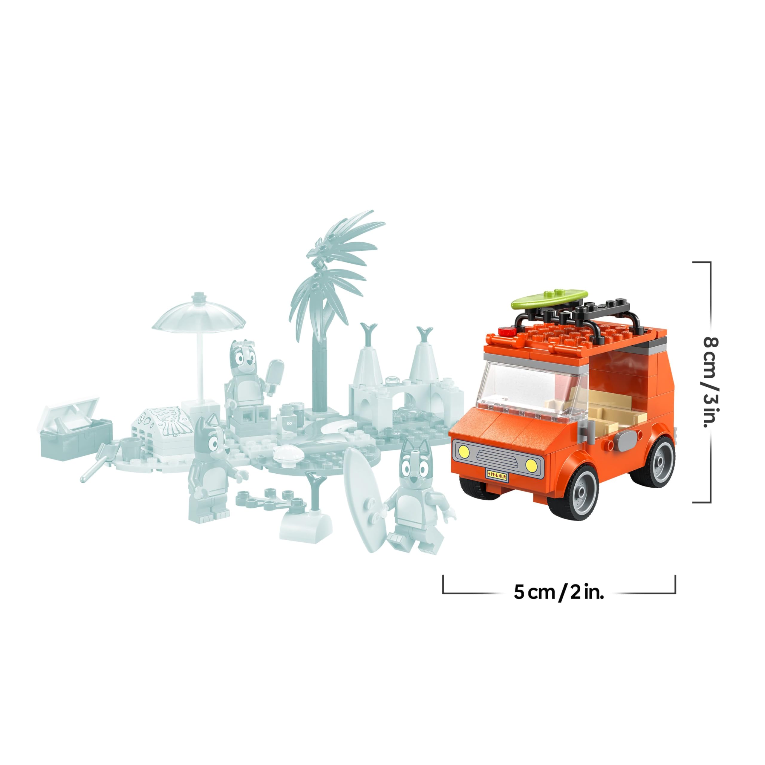 LEGO Bluey: Bluey's Beach & Family Car Trip Toy 11202