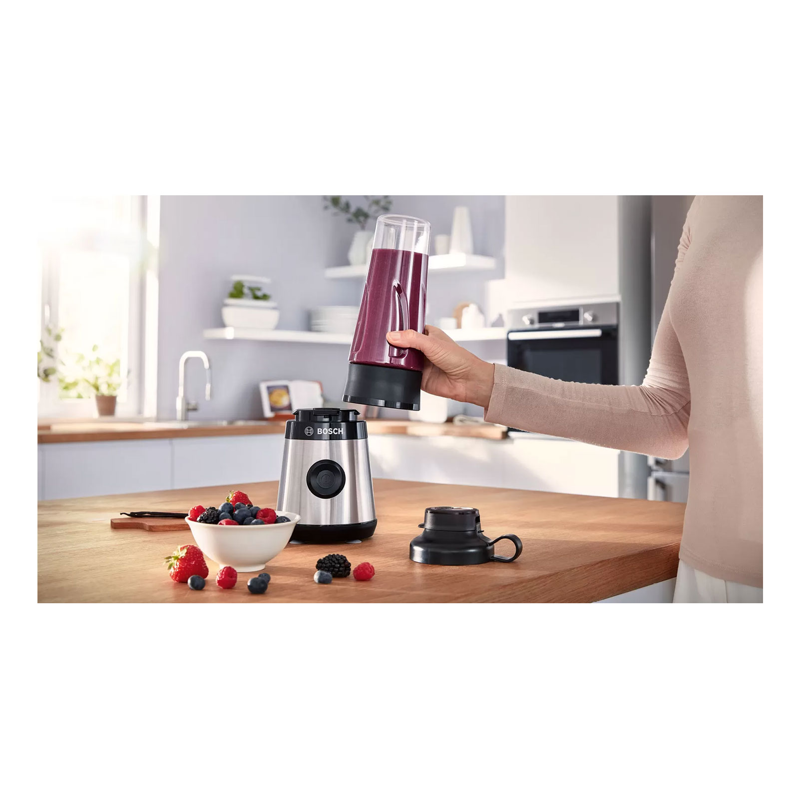 Bosch Standmixer, VitaPower Serie | 2, 450 W, Edelstahl MMB2111M