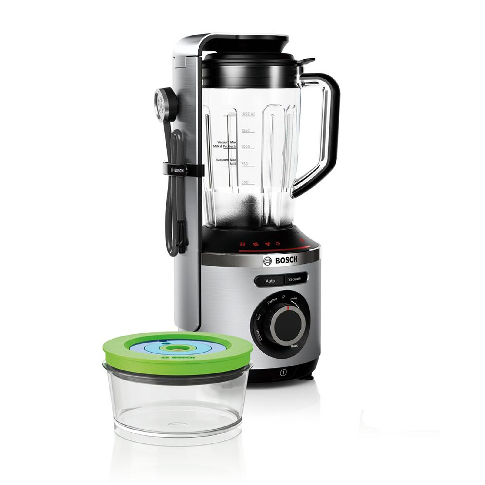 Bosch MMBV622M Vakuum-Mixer silber Bosch MMBV622M Vakuum-Mixer silber