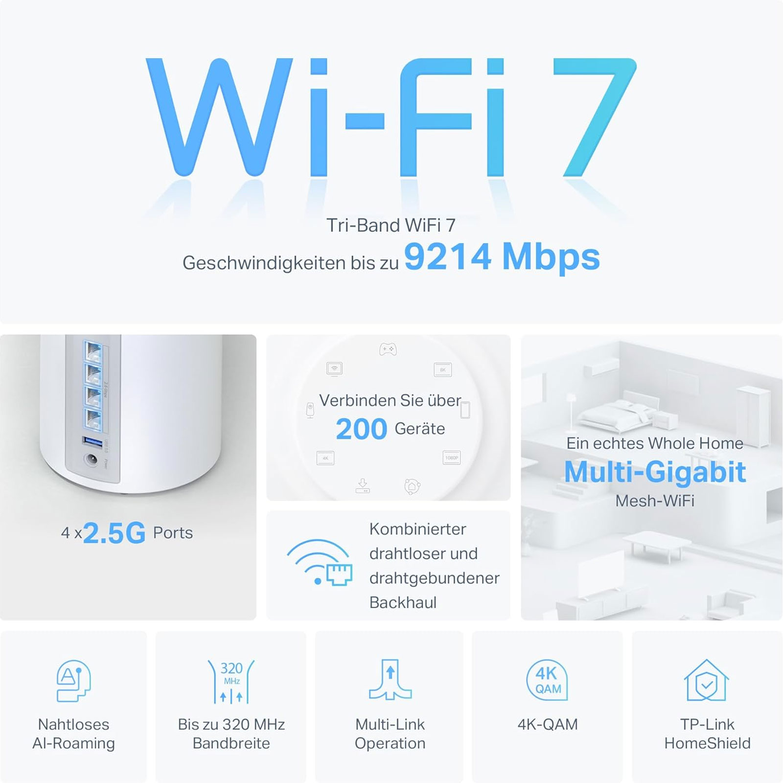 TP-Link BE65 Mesh-WLAN-System
