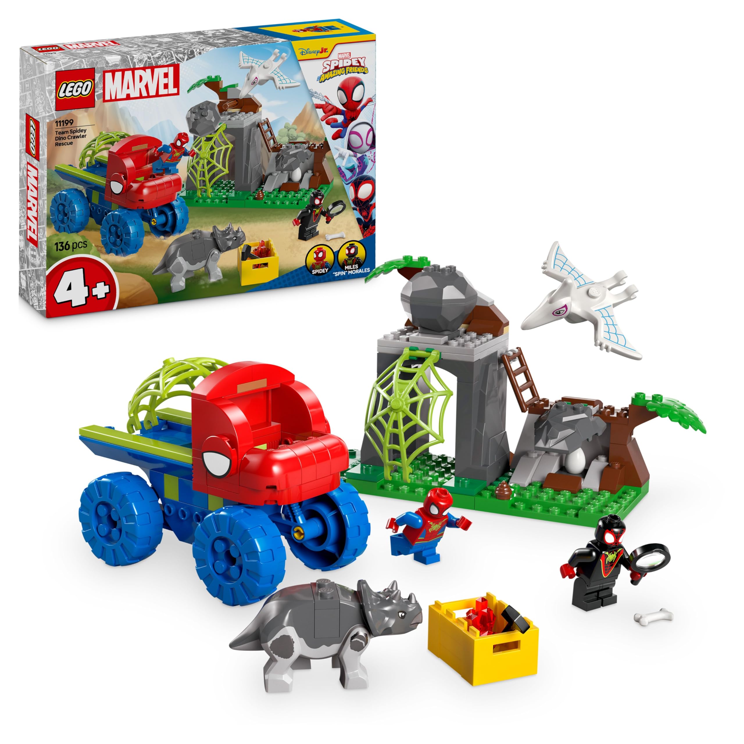 LEGO Marvel Spideys Team auf Rettungsmission im Dino-Truck 11199