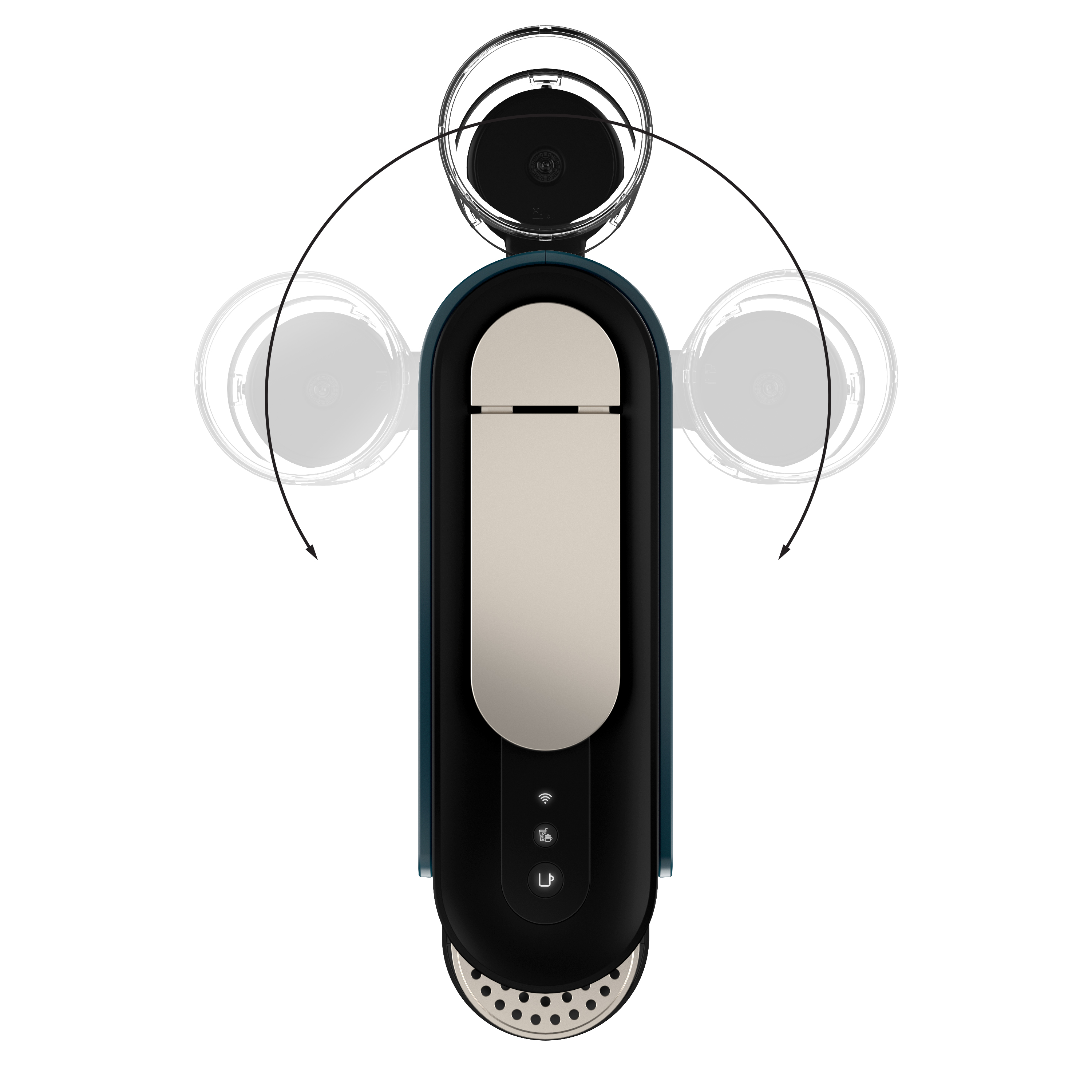 Krups VERTUO Up Kaffeekapselmaschine Kapselmaschine Ocean Blue XN9404