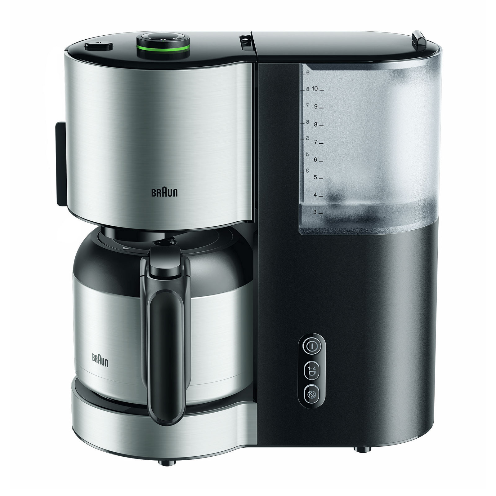 BRAUN KF 5105 BK IDCollection Thermo-Kaffeeautomat schwarz/Edelestahl