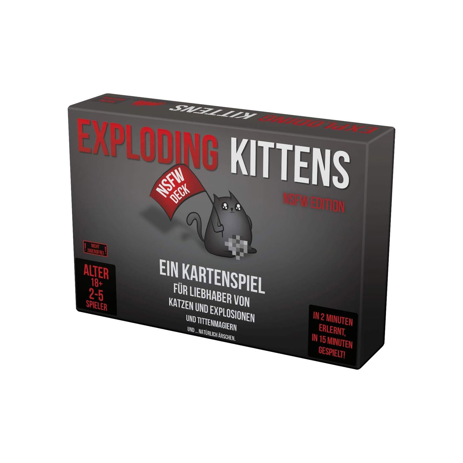 Asmodee Exploding Kittens NSFW Edition Kartenspiel (ab 18 Jahre)