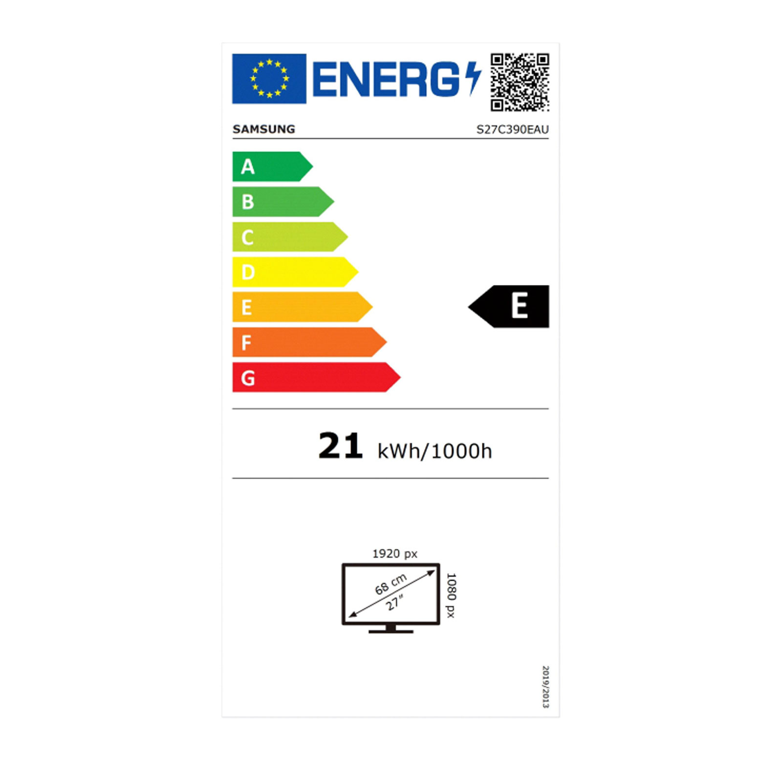 Samsung Monitor S27C390EAU