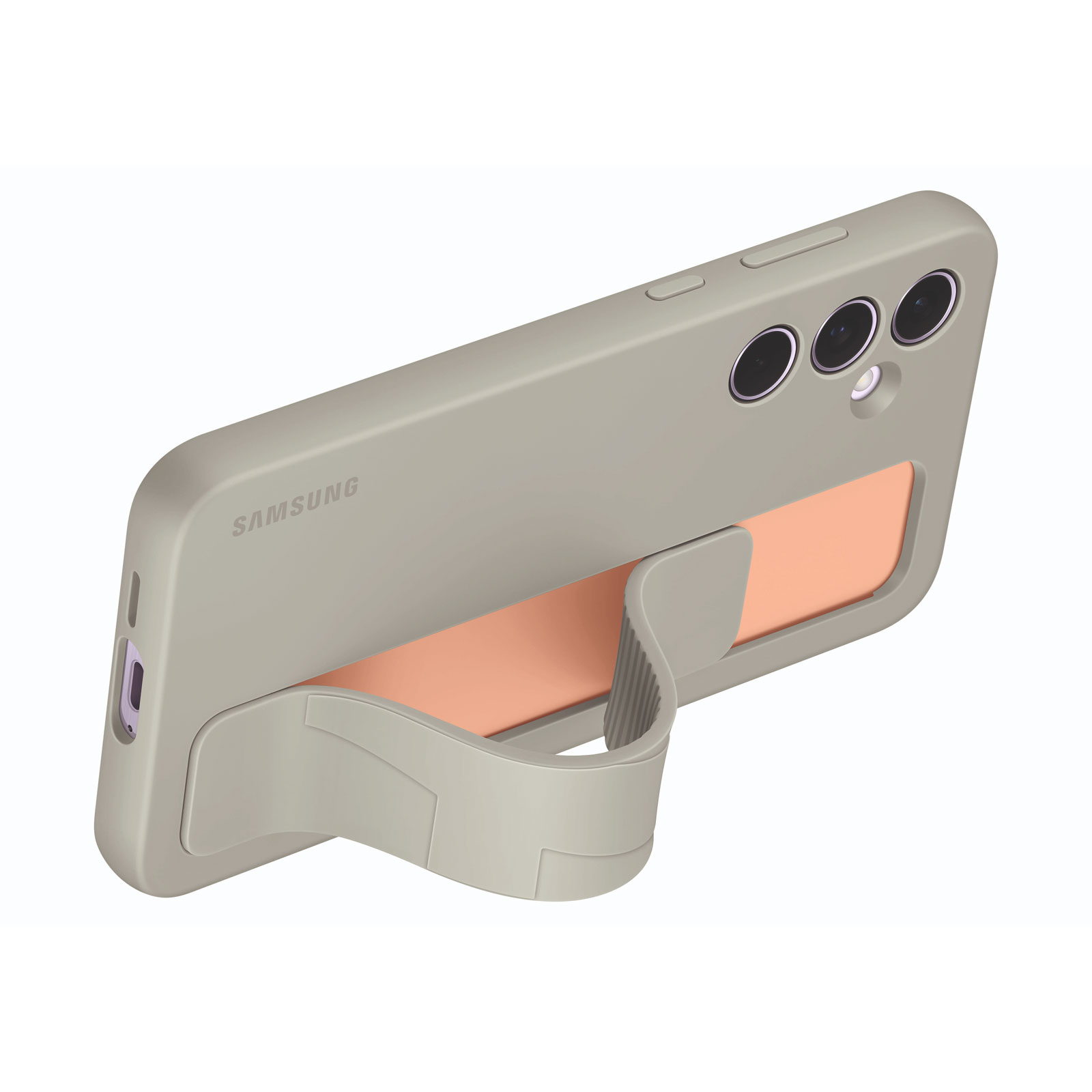 Samsung EF-GA556 für Galaxy A55 Standing Grip Case Grey Handyhülle (EF-GA556TJEGWW)