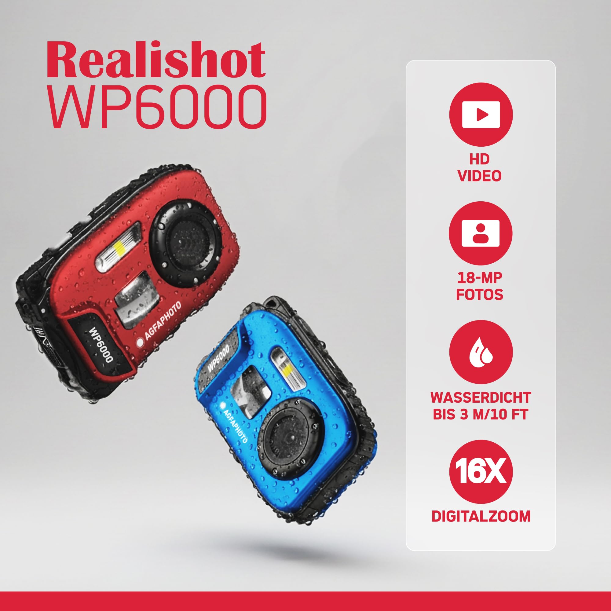 AGFA Photo Realishot WP6000 – wasserdichte Digitalkamera