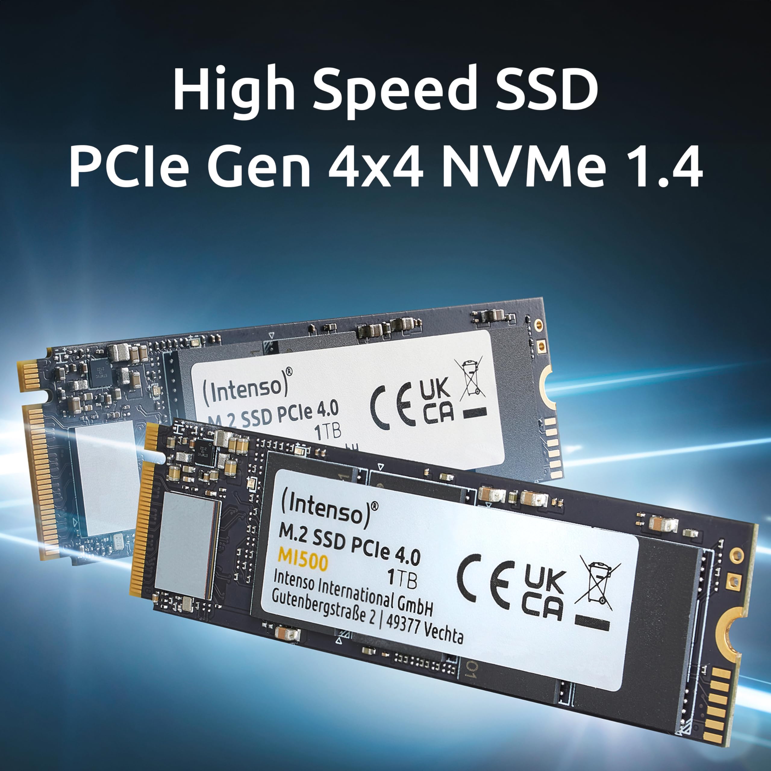 Intenso MI500 1 TB NVMe SSD, M.2 Interne SSD