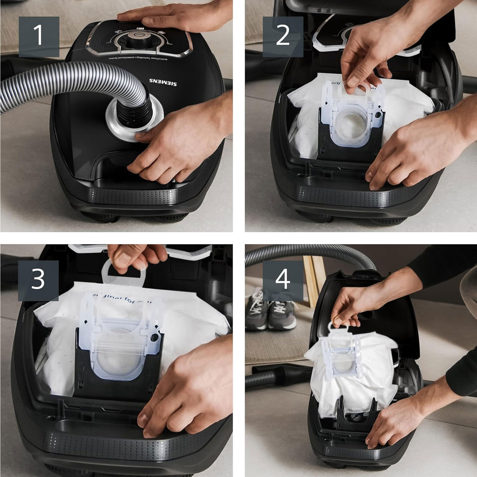 Siemens VSZ7A400 Bodenstaubsauger 650 W  mit Zubehör Siemens VSZ7A400 Bodenstaubsauger 650 W  mit Zubehör