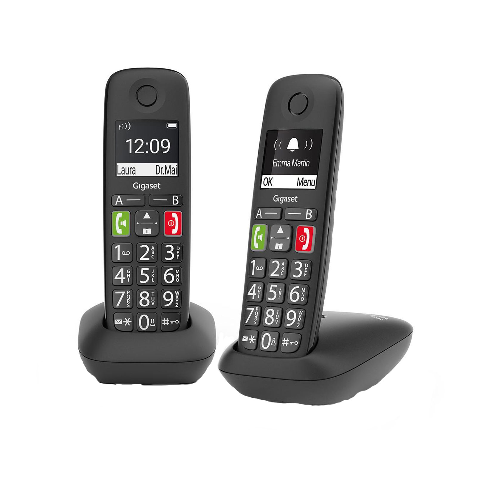 Gigaset E 290A Duo schwarz Gigaset E 290A Duo schwarz