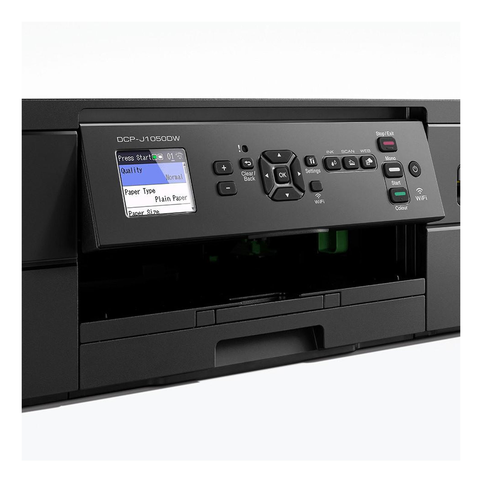 BROTHER DCP-J1050DW Multifunktionsdrucker (3-in-1 Multifunktion, Tintenstrahl, WLAN, A4, bis zu 17 Seiten pro Minute)
