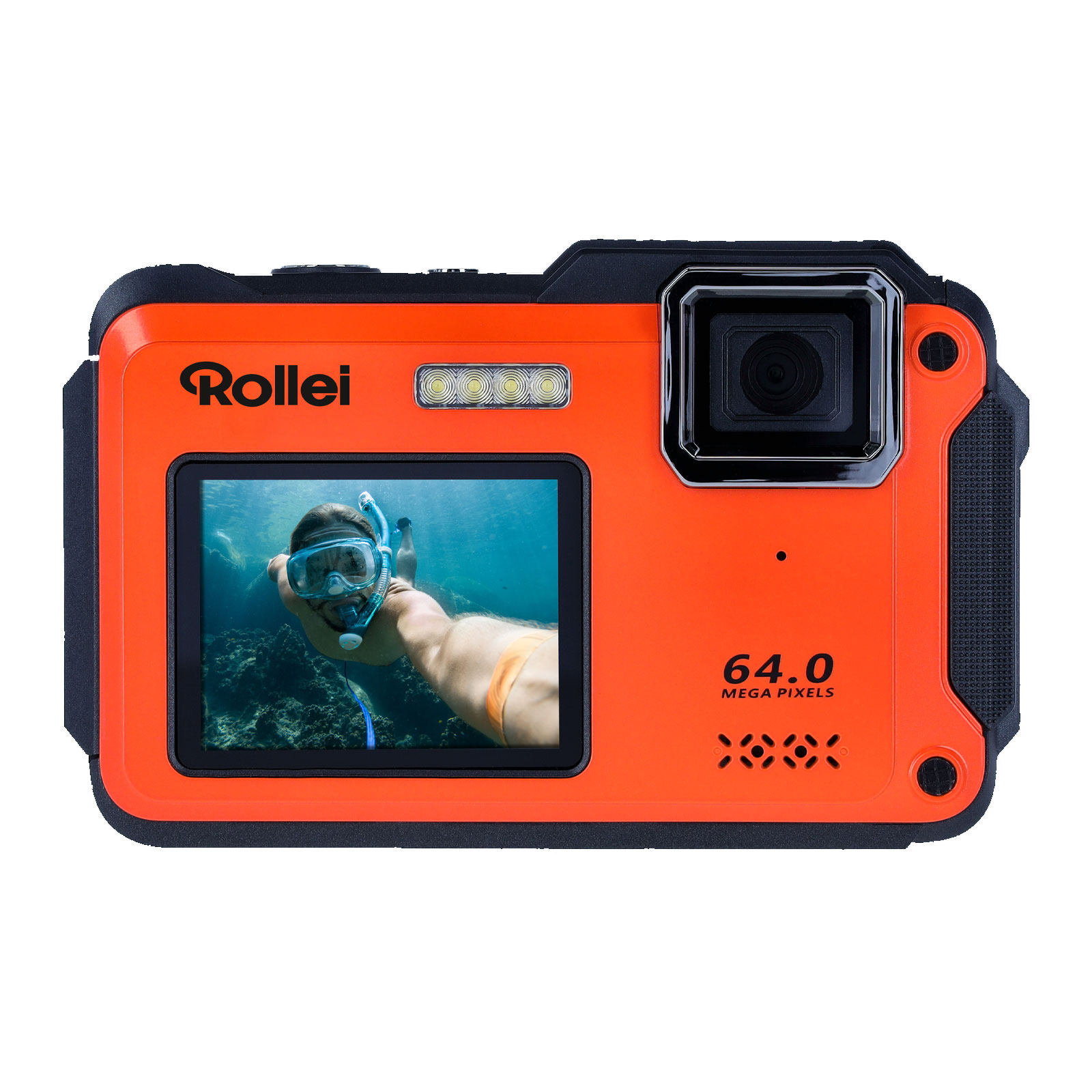 ROLLEI Sportsline 64 Selfie Orange Action Kamera