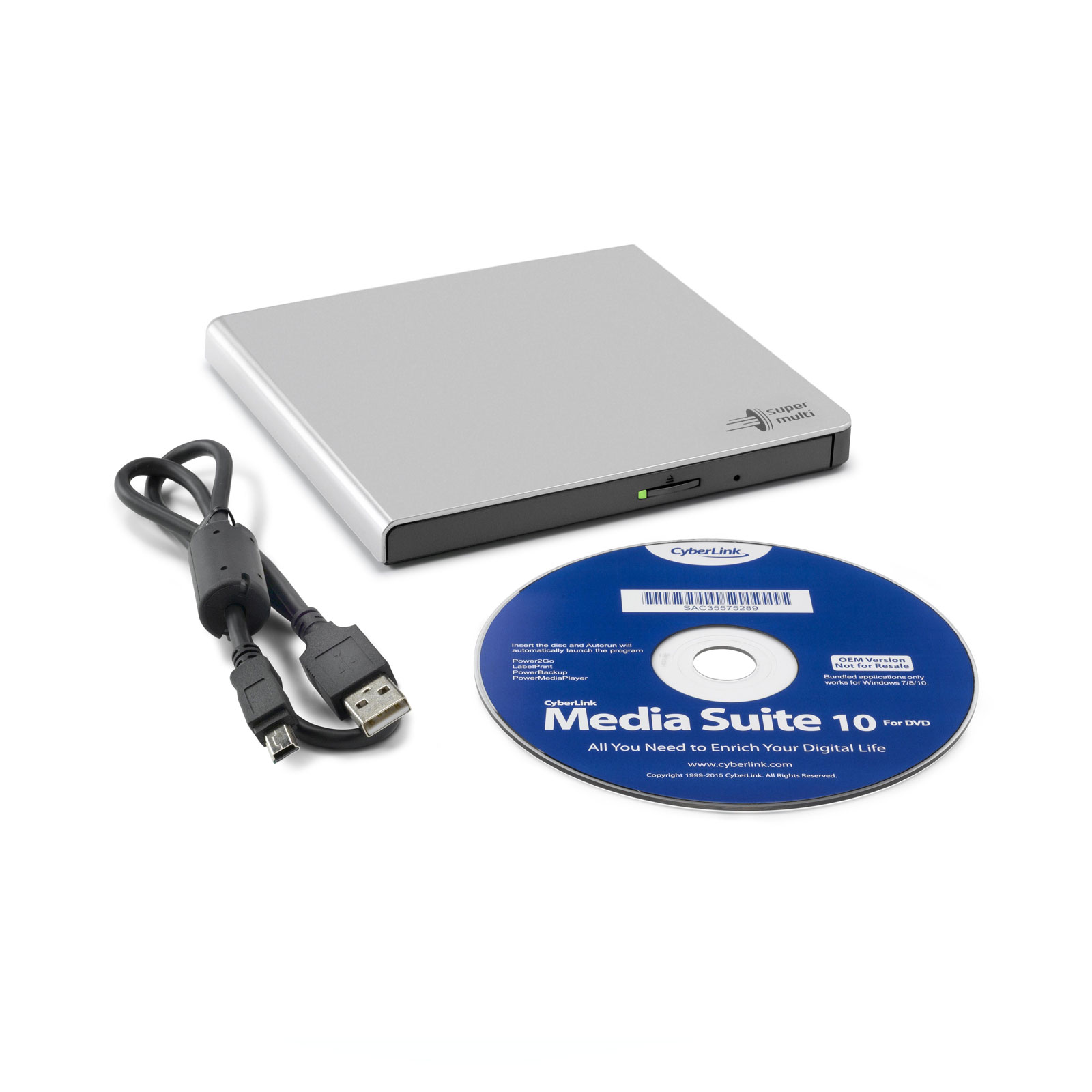 HLDS GP57EB40 DVD-Brenner schwarz, extern 9.5mm, Retail