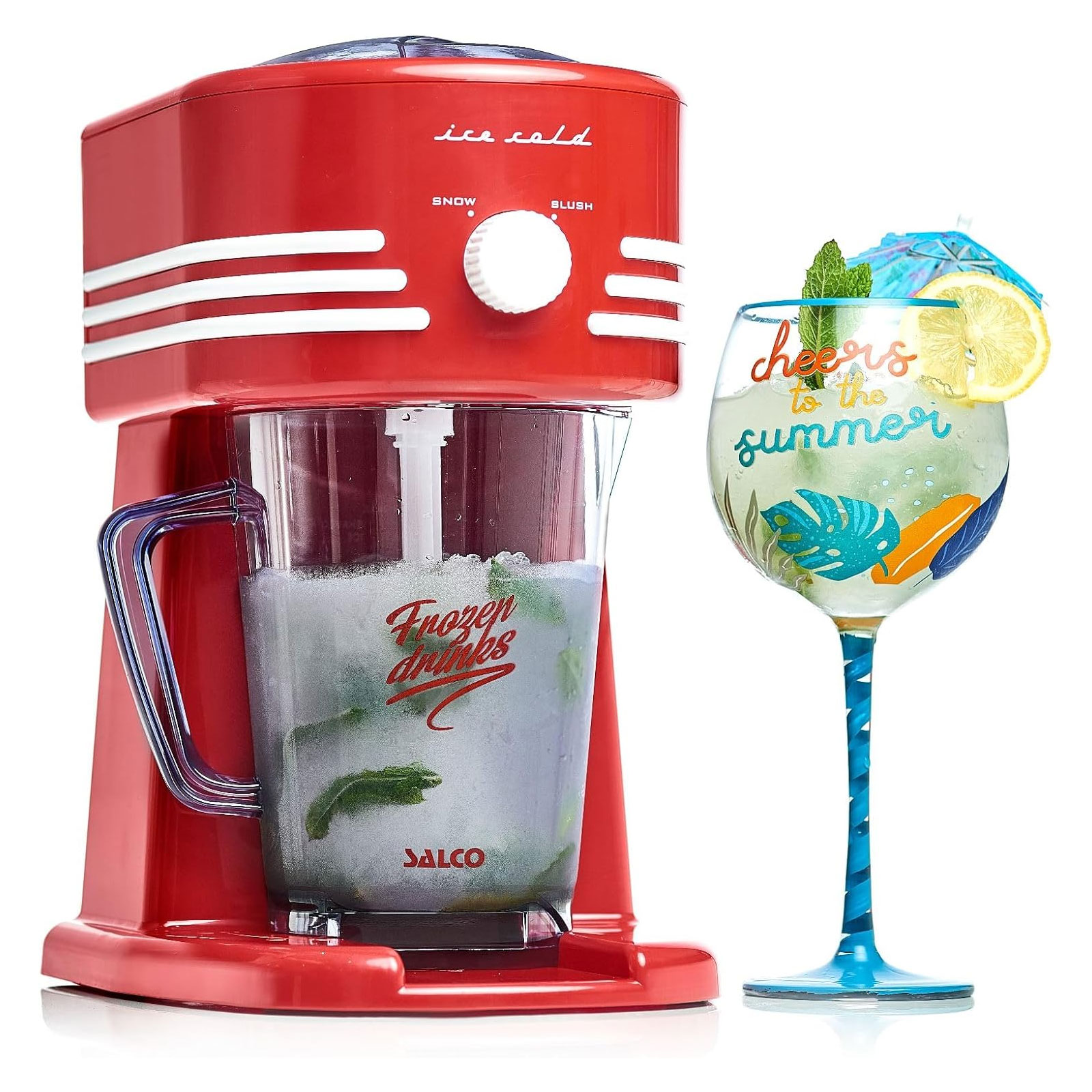 SALCO SNC31 Retro Frozen Beverage Station Slush & Crushed-Ice