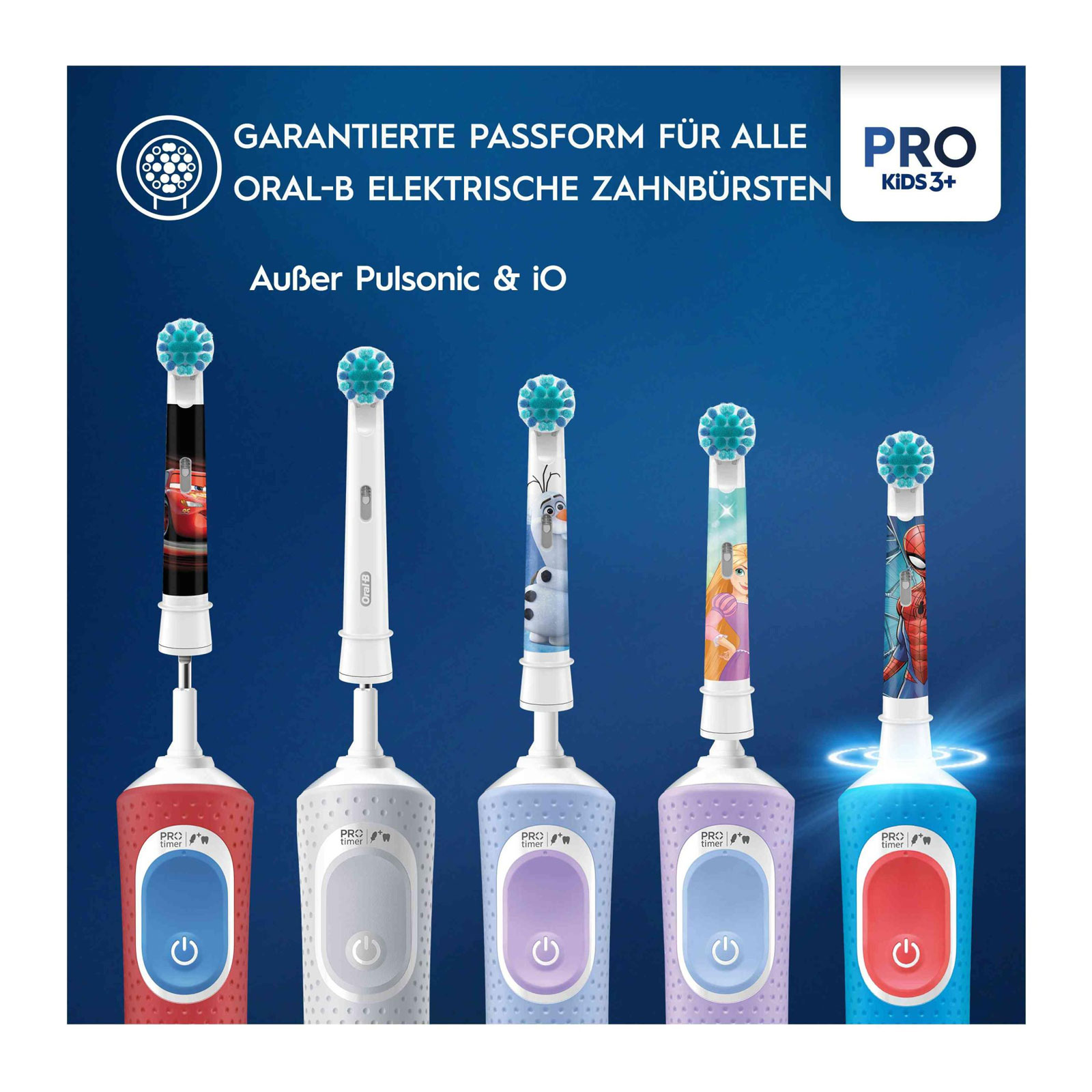 Oral-B Aufsteckbürsten Pro Kids Spiderman, 4 Stück