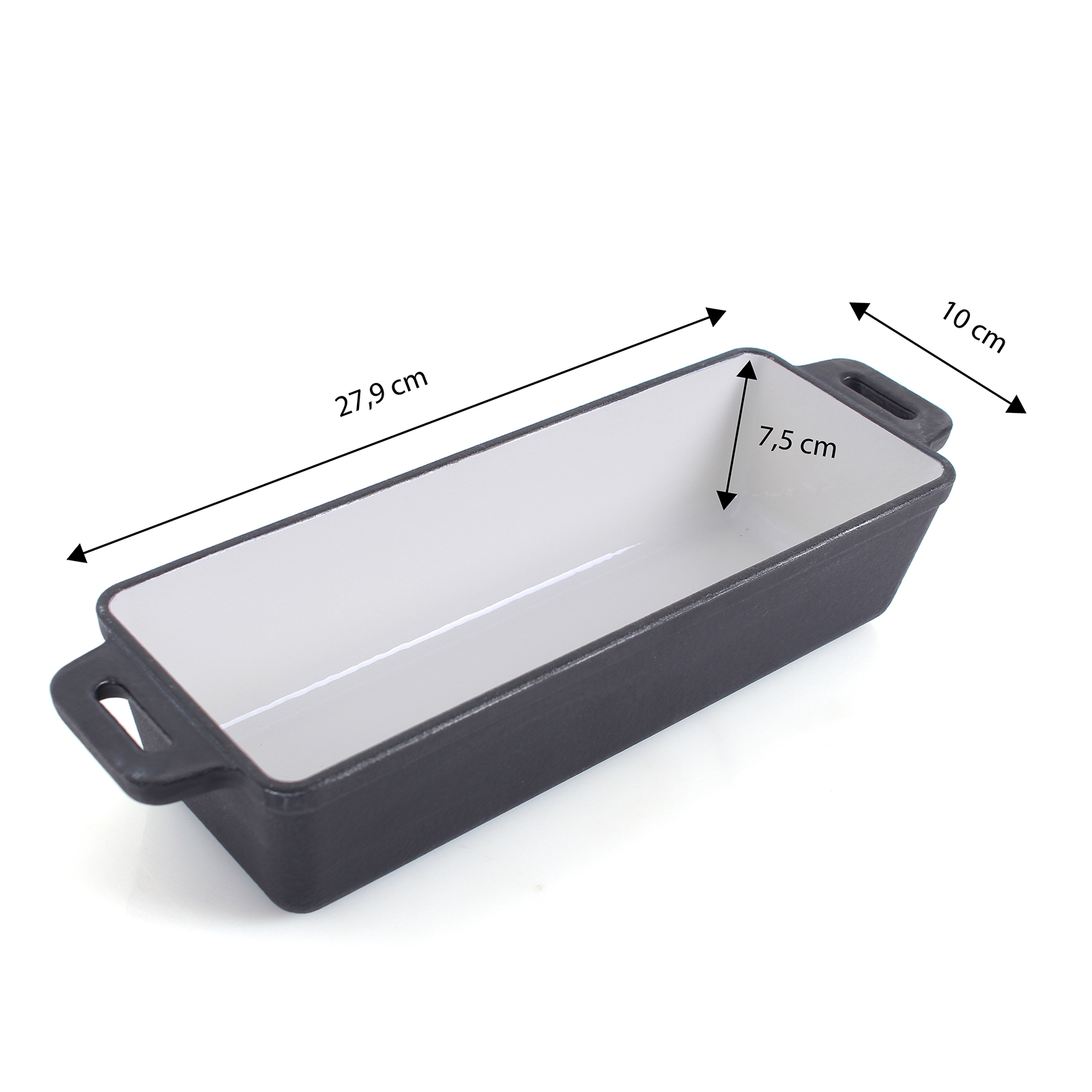Echtwerk Brotbackform aus Gusseisen Kastenförmiger Bräter mit Deckel Für Backöfen  1,5 L