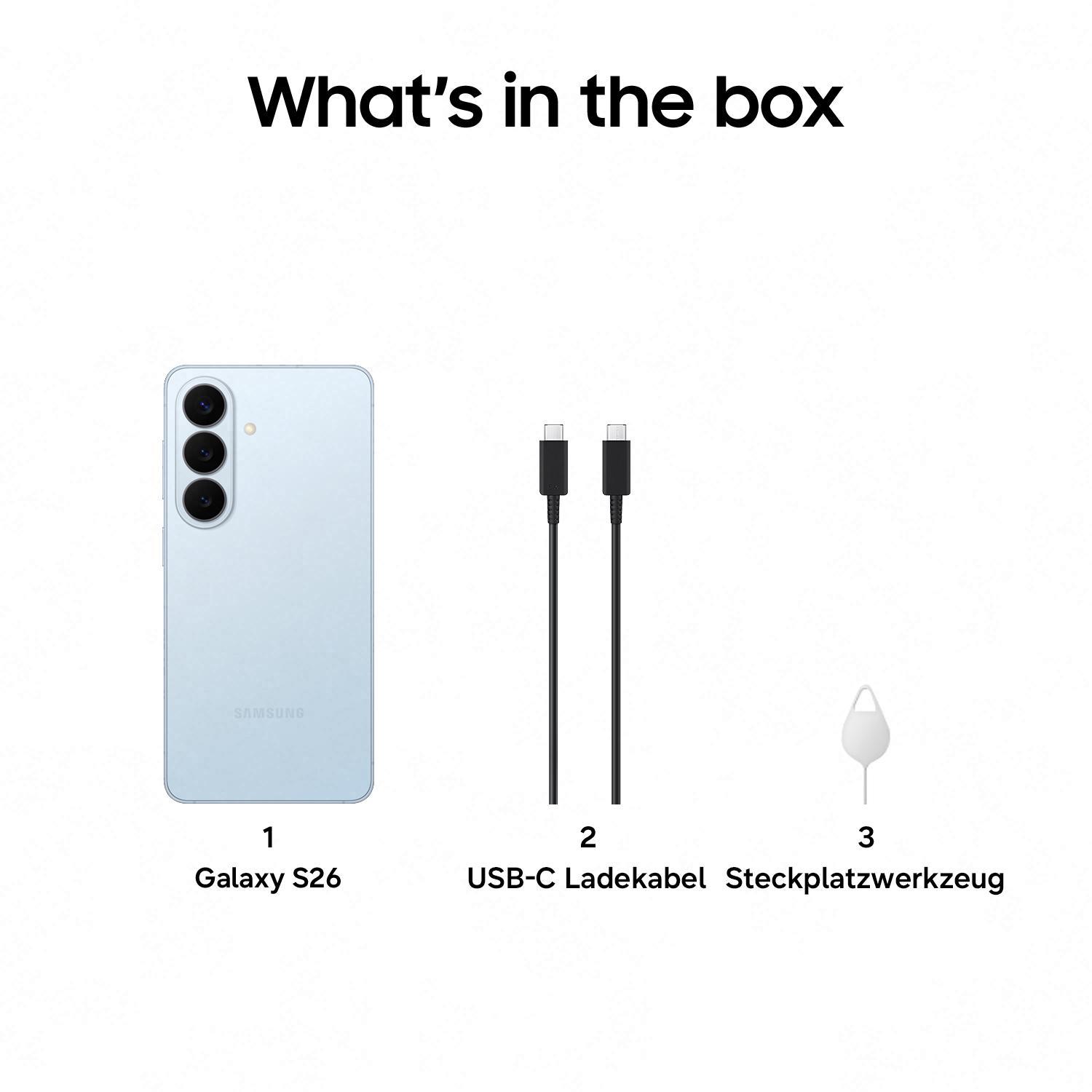Samsung Galaxy S26 256GB 5G, Sky Blue Smartphone
