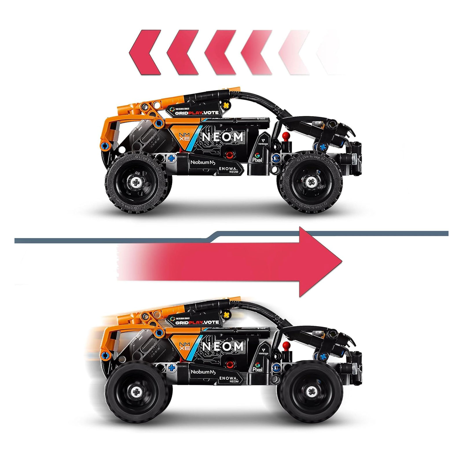 Lego NEOM McLaren Extreme E Race Car