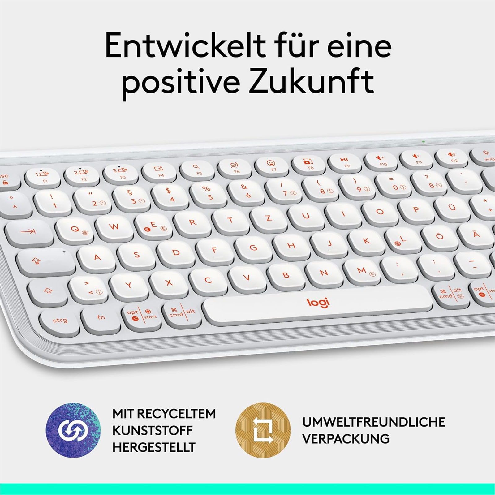 Logitech POP ICON KEYS kabellose Bluetooth-Tastatur