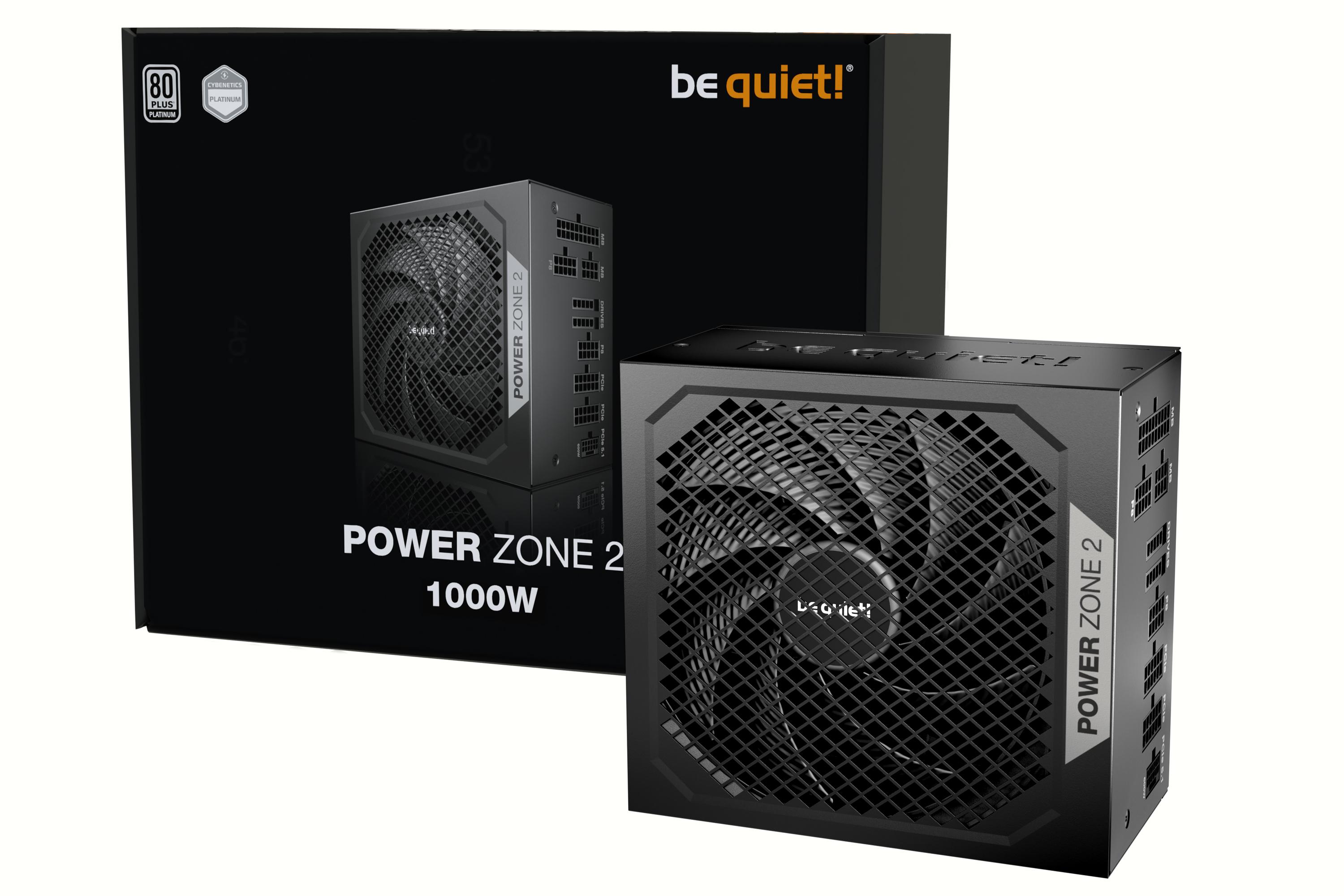 Be quiet! Power Zone 2 1000W 80+ Platinum 20+4 pin ATX, Schwarz (BP008EU)