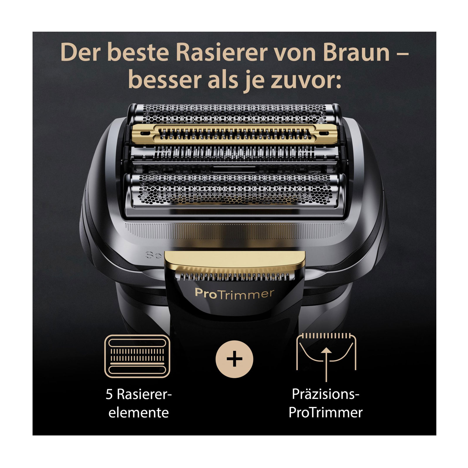 BRAUN Herrenrasierer Series 9 Pro+ 9525s Wet & Dry PowerCase