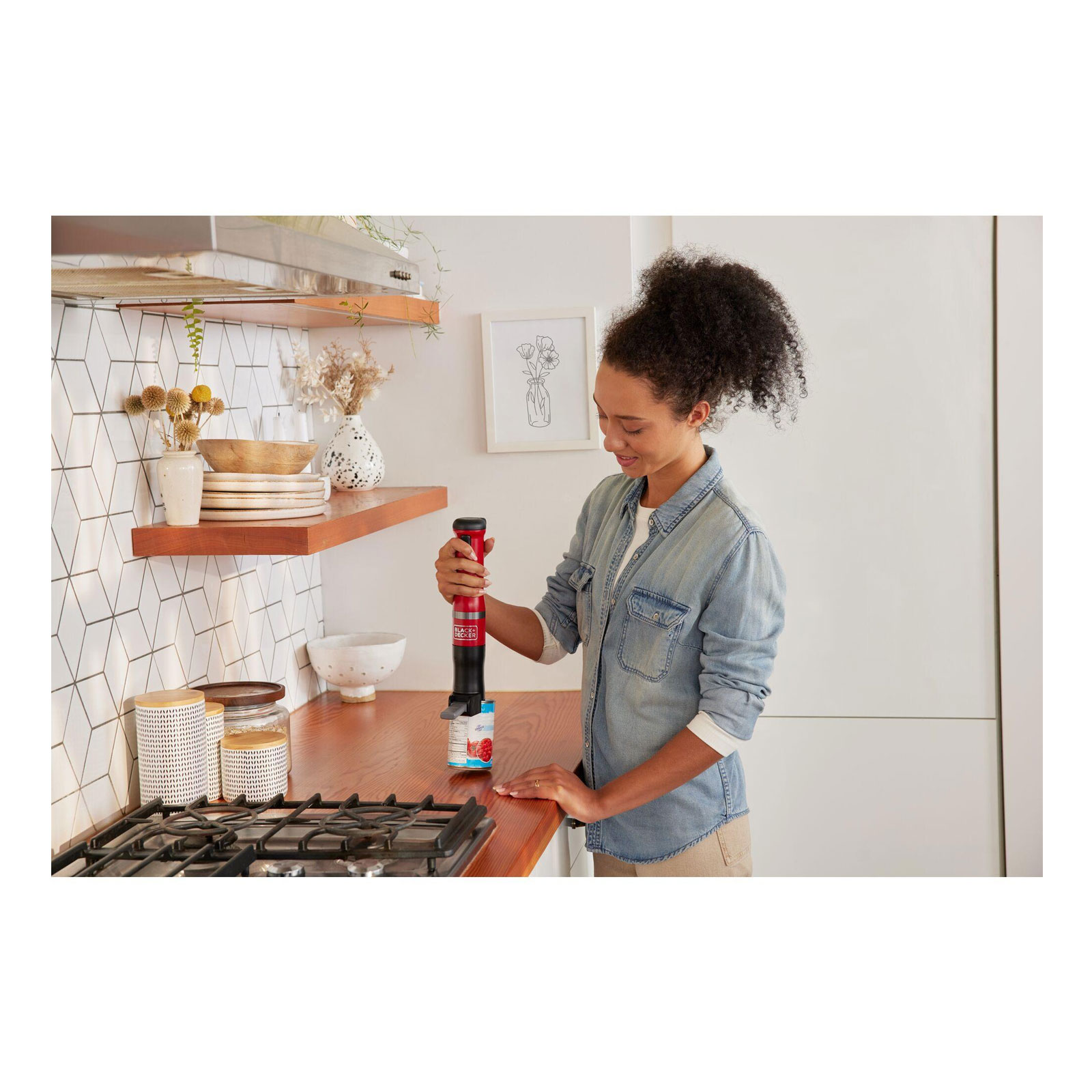 Black + Decker Stabmixer-Set BCKM1016KSR 6er-Set Kitchen Wand™ kabellos