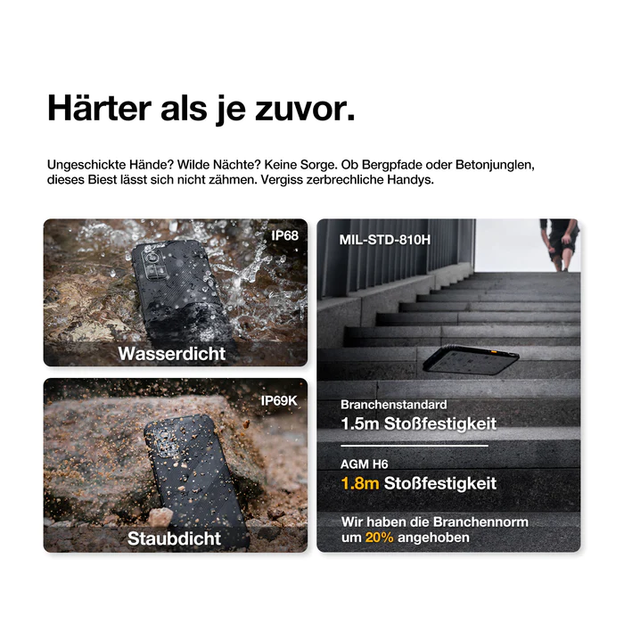 AGM H6 256 GB Smartphone