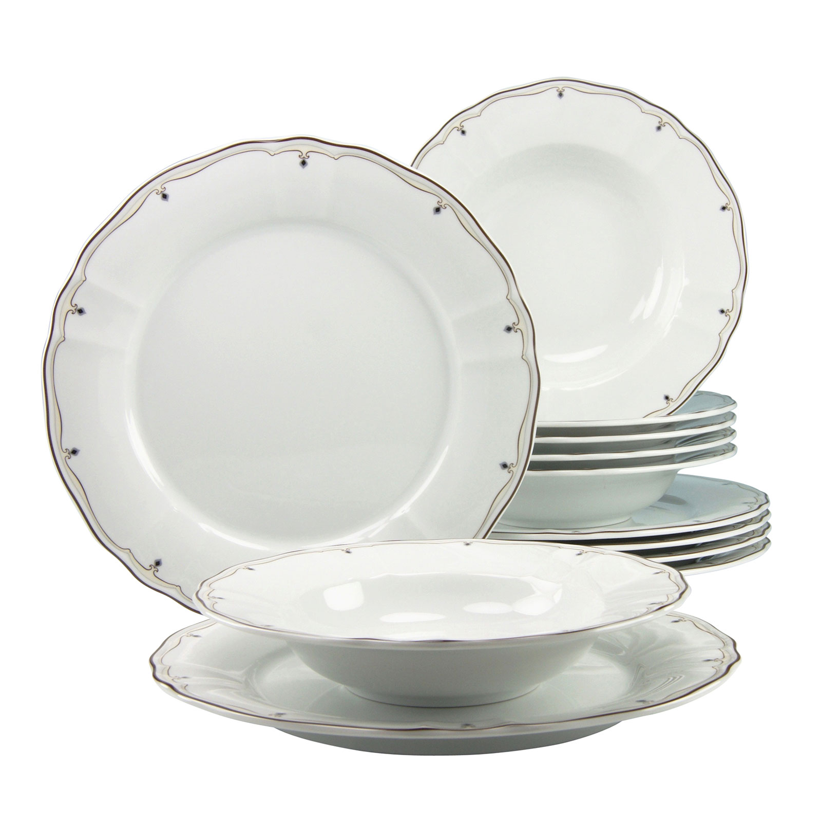 CreaTable, 16861, Serie Flora VIENNA, Tafelservice 12tlg