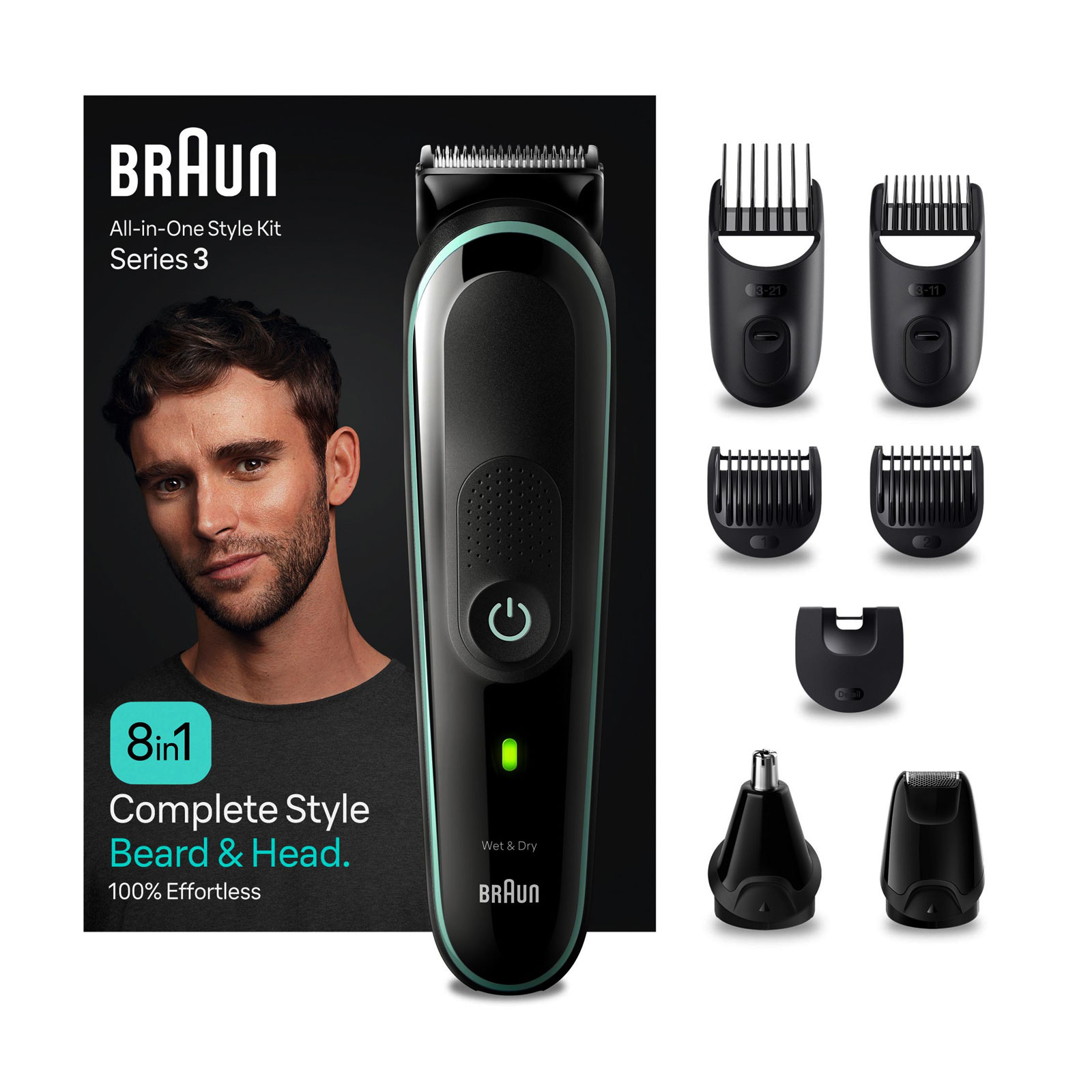 Braun Series 3 MGK3441 All-In-One Styling Set 8-in-1