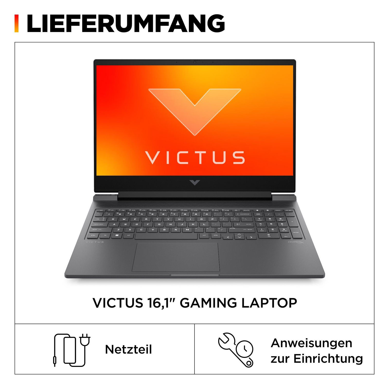 HP Victus 16-r1674ng, , 16,1 Zoll, Full HD, Intel Core i7-14700HX, 16 GB, 1 TB M.2 SSD, RTX 4060