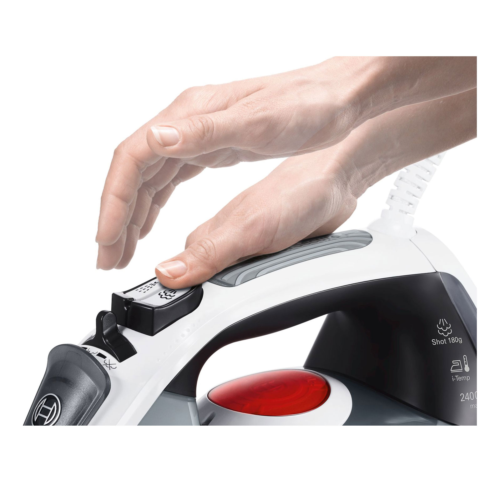 Bosch TDA30EASY Dampfbügeleisen CeraniumGlissèe 2400 W schwarz/weiß