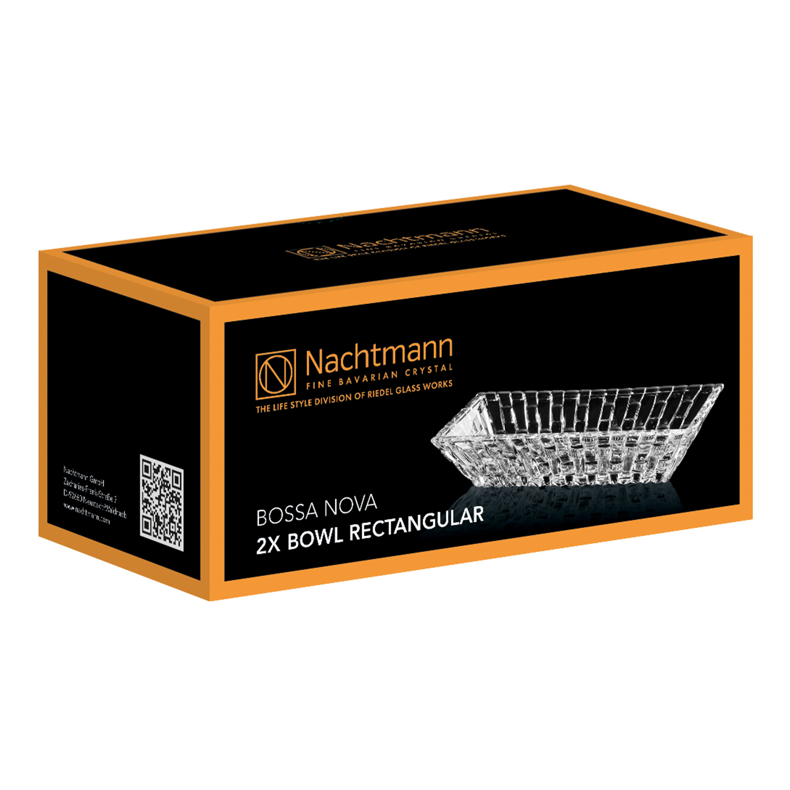 Nachtmann Bossa Nova Schale 17 cm 2tlg rechteckig