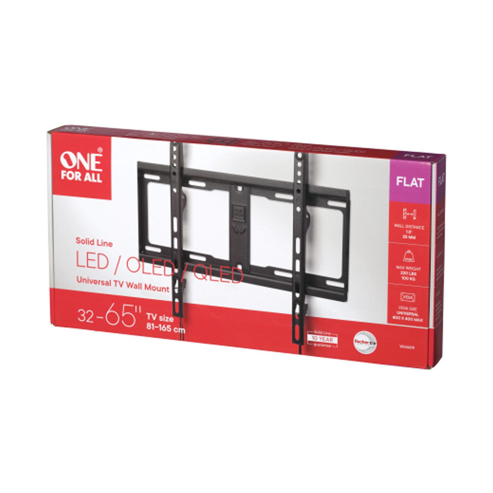 ONE FOR ALL OFA WM4419 65" WH Flat TV-Wandhalterung