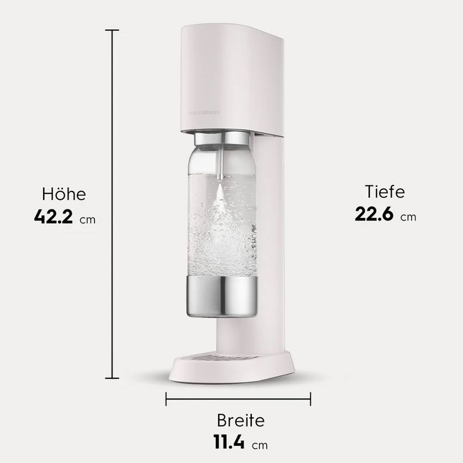 Sodastream Enso sand matt Standard Pack Trinkwassersprudler