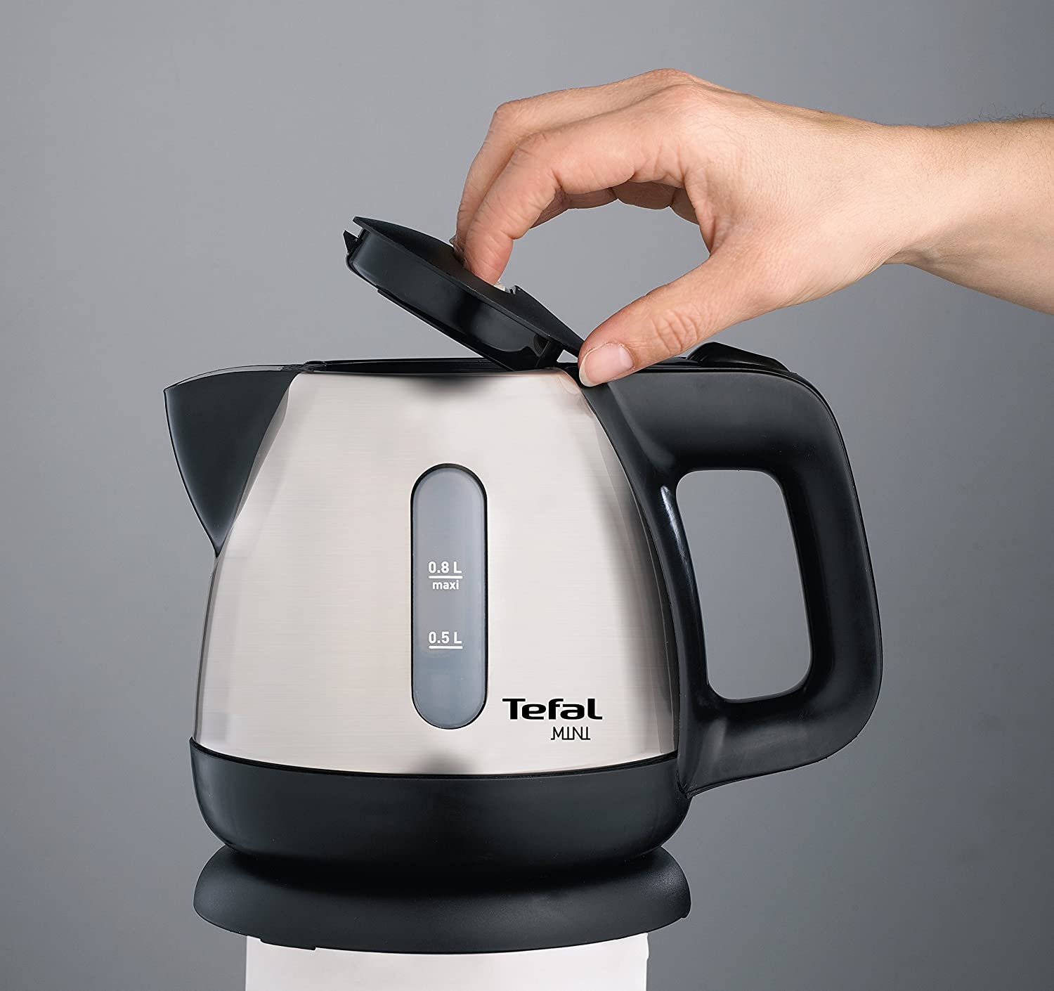 Tefal BI 8125 Mini Wasserkocher,2Wasserstandsanzeigen,Herausnehmbarer Kalkfilter