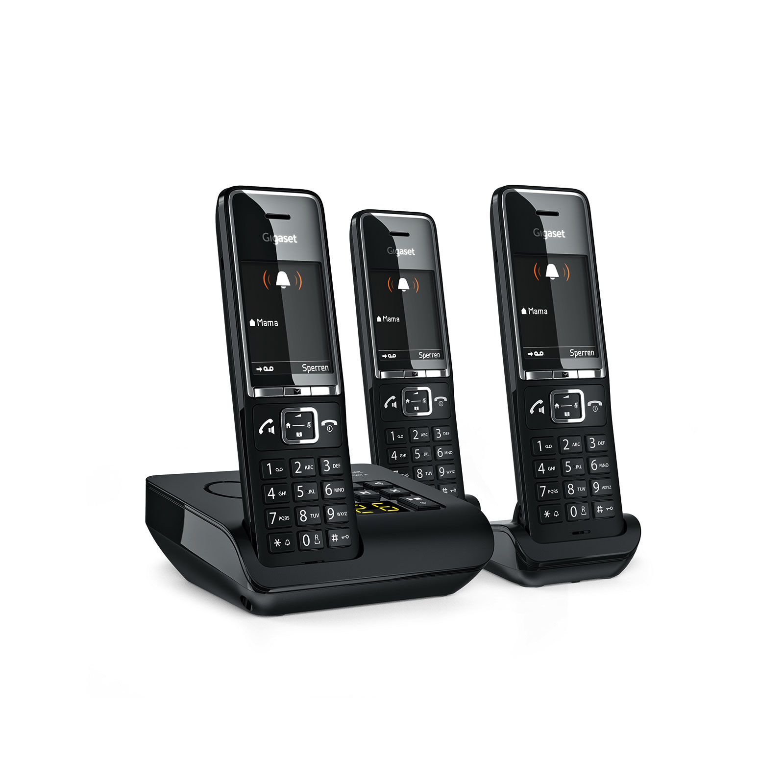 Gigaset Comfort 550A Trio schwarz Schnurloses-Telefon