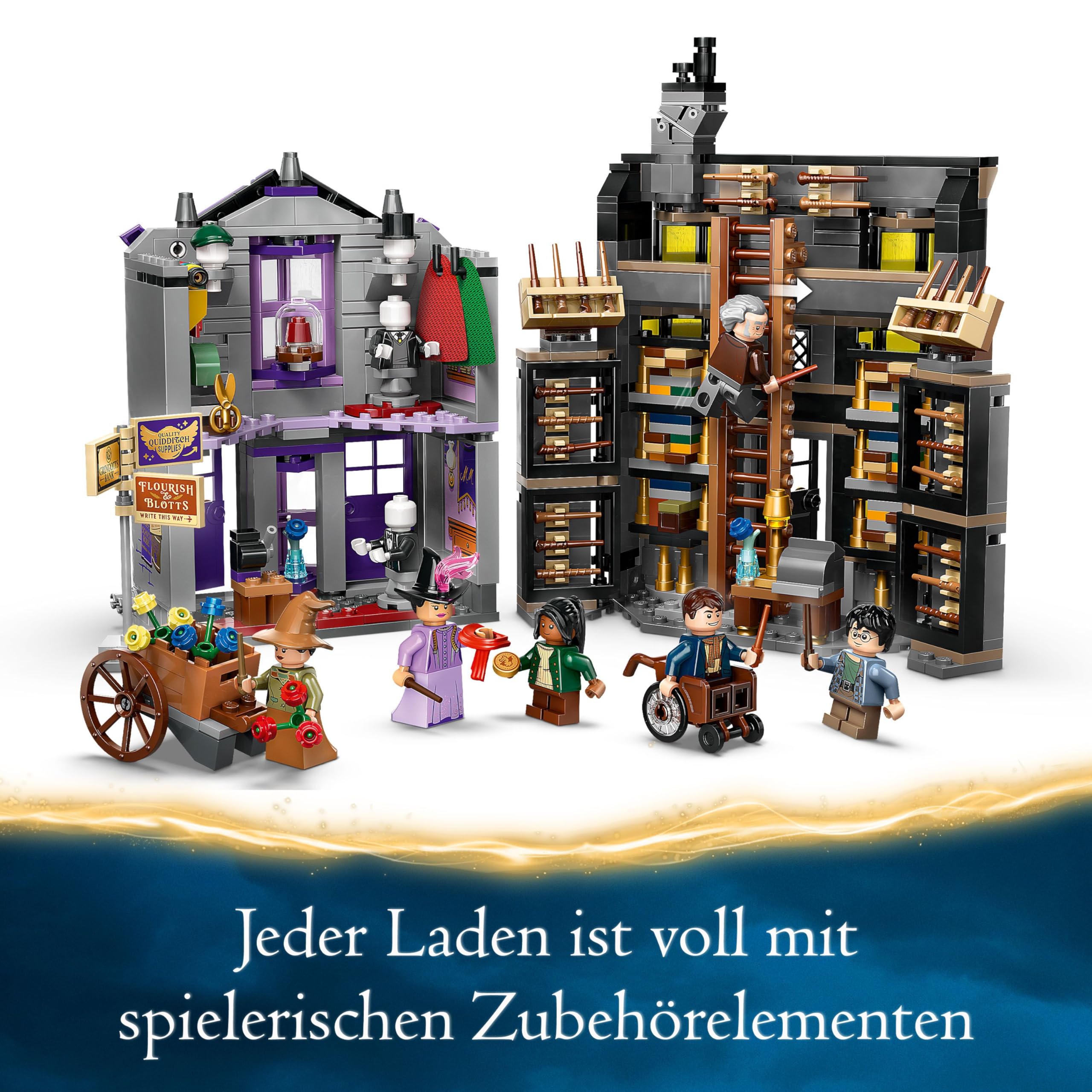 LEGO Harry Potter Ollivanders & Madam Malkins Anzüge, Läden aus der Winkelgasse