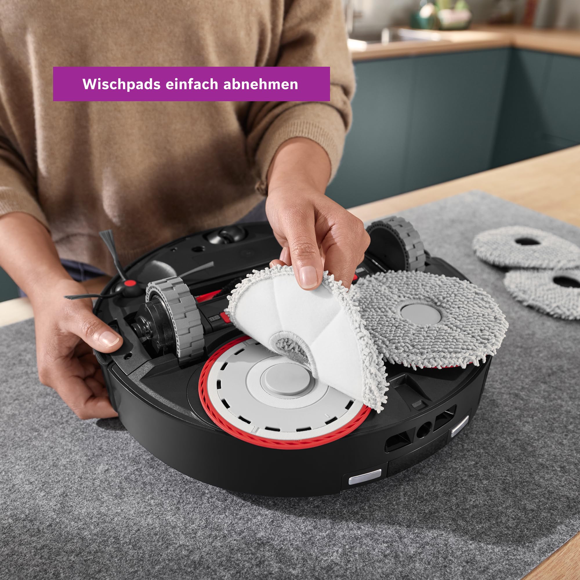 Bosch Wischpads BHZRMP3 für Spotless Max und Spotless Max Cam Saugroboter