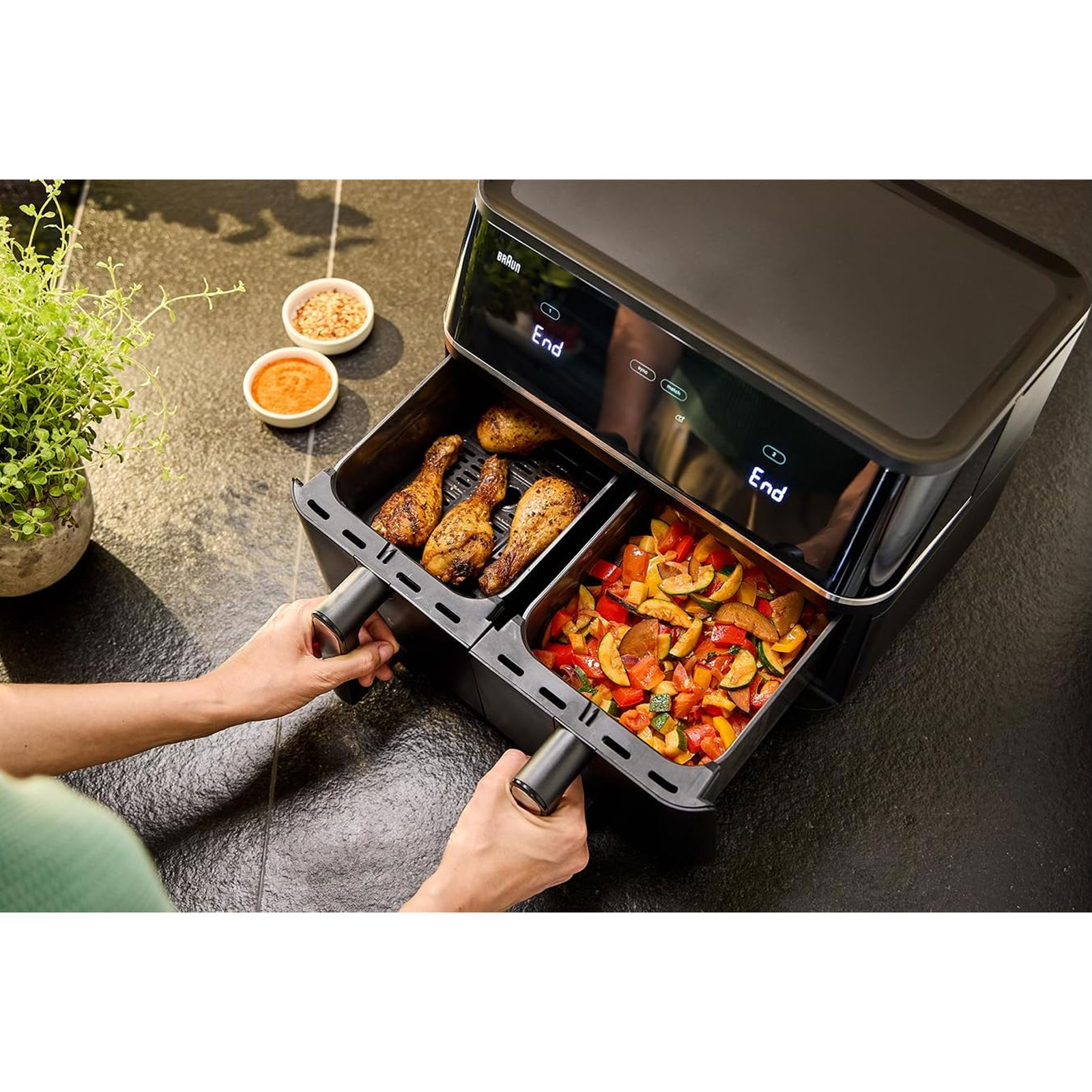 Braun TwinCook 5 TD5030IBK, Heißluftfritteuse