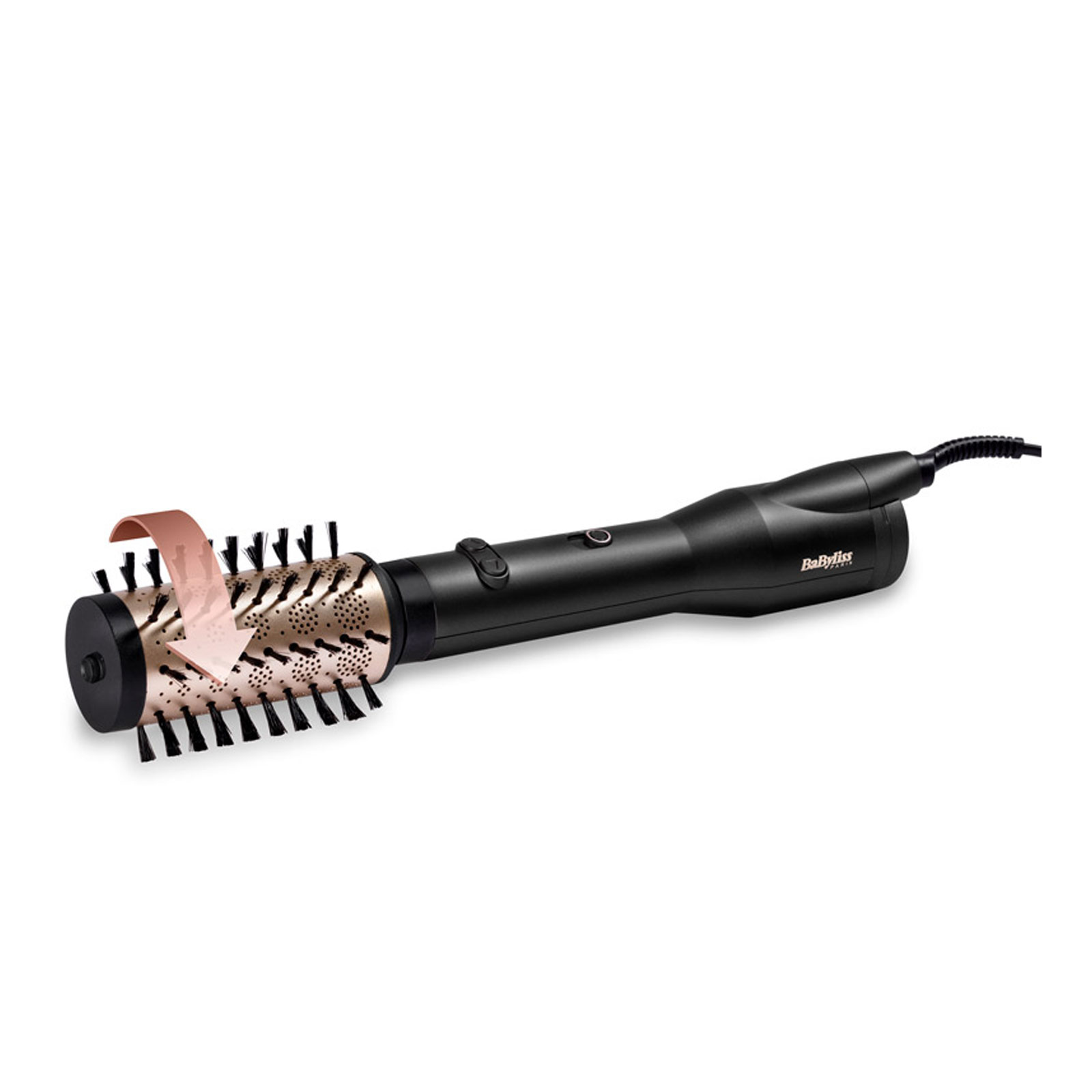 Babyliss AS970E Big Hair Lustre Warmluftbürste schwarz/ gold