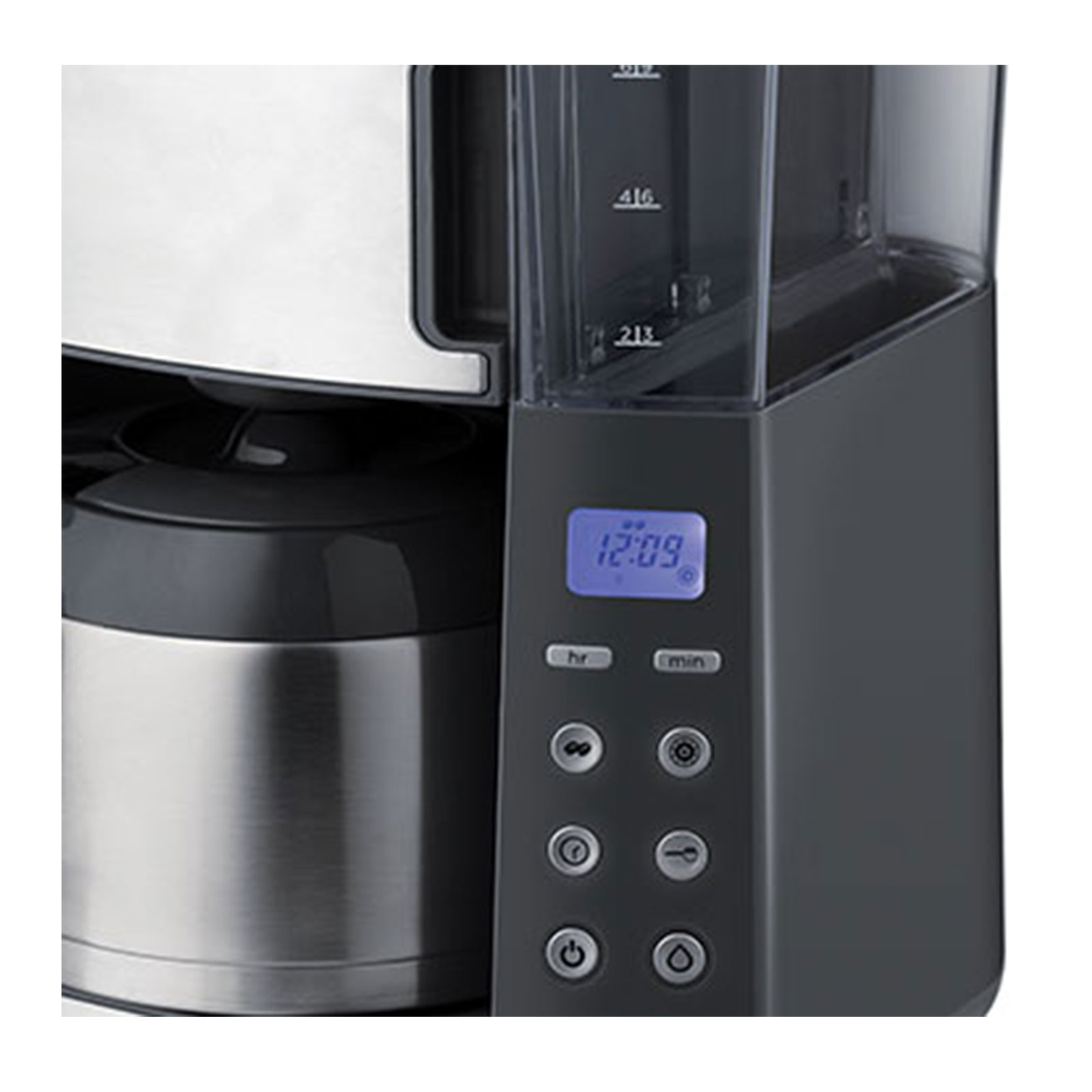 Russell Hobbs 25620-56 Grind & Brew Thermo-Kaffeeautomat mit Mahlwerk Edelstahl / schwarz